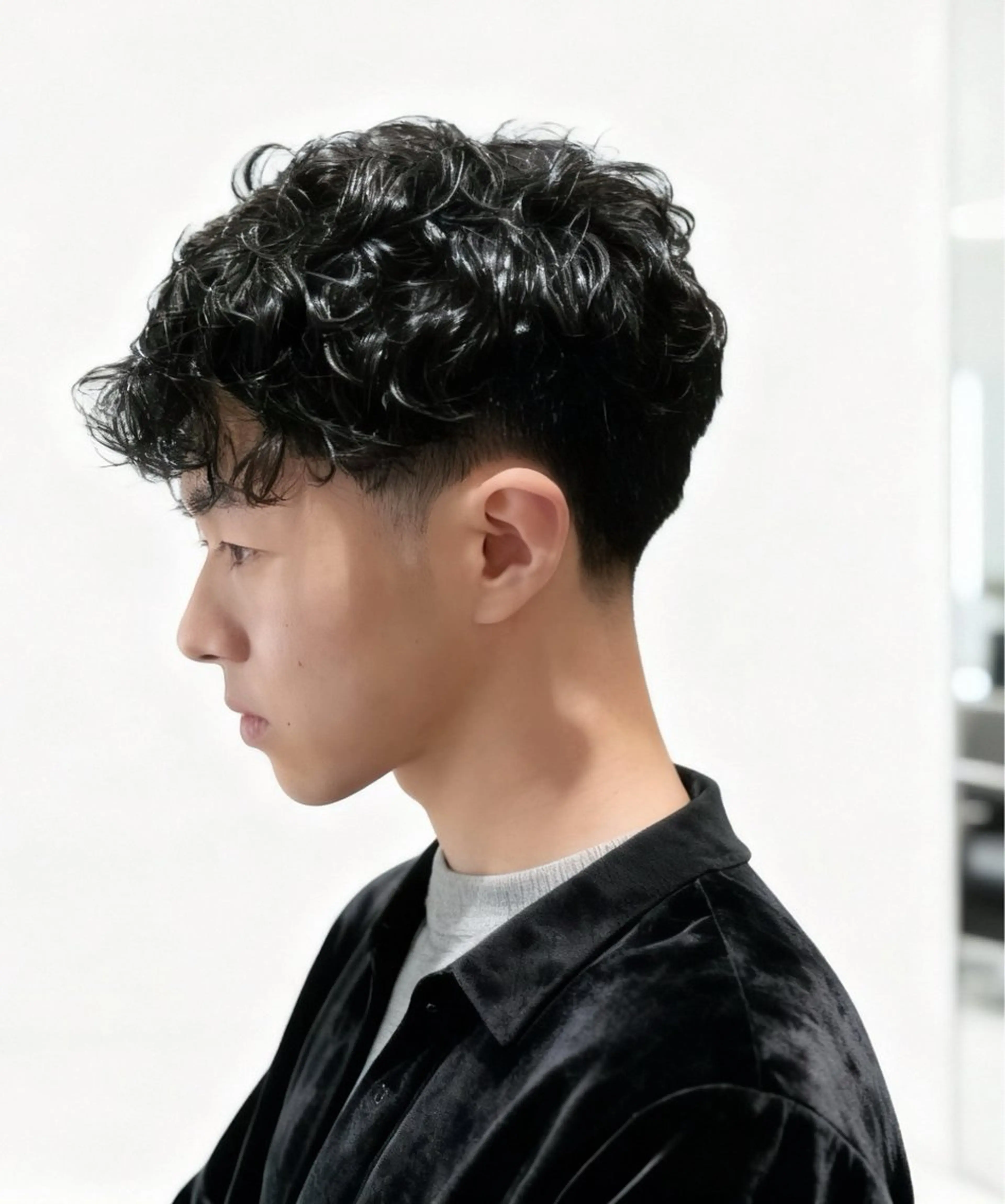 【新規｜海外風】フェード＋カット＋デザインパーマの写真