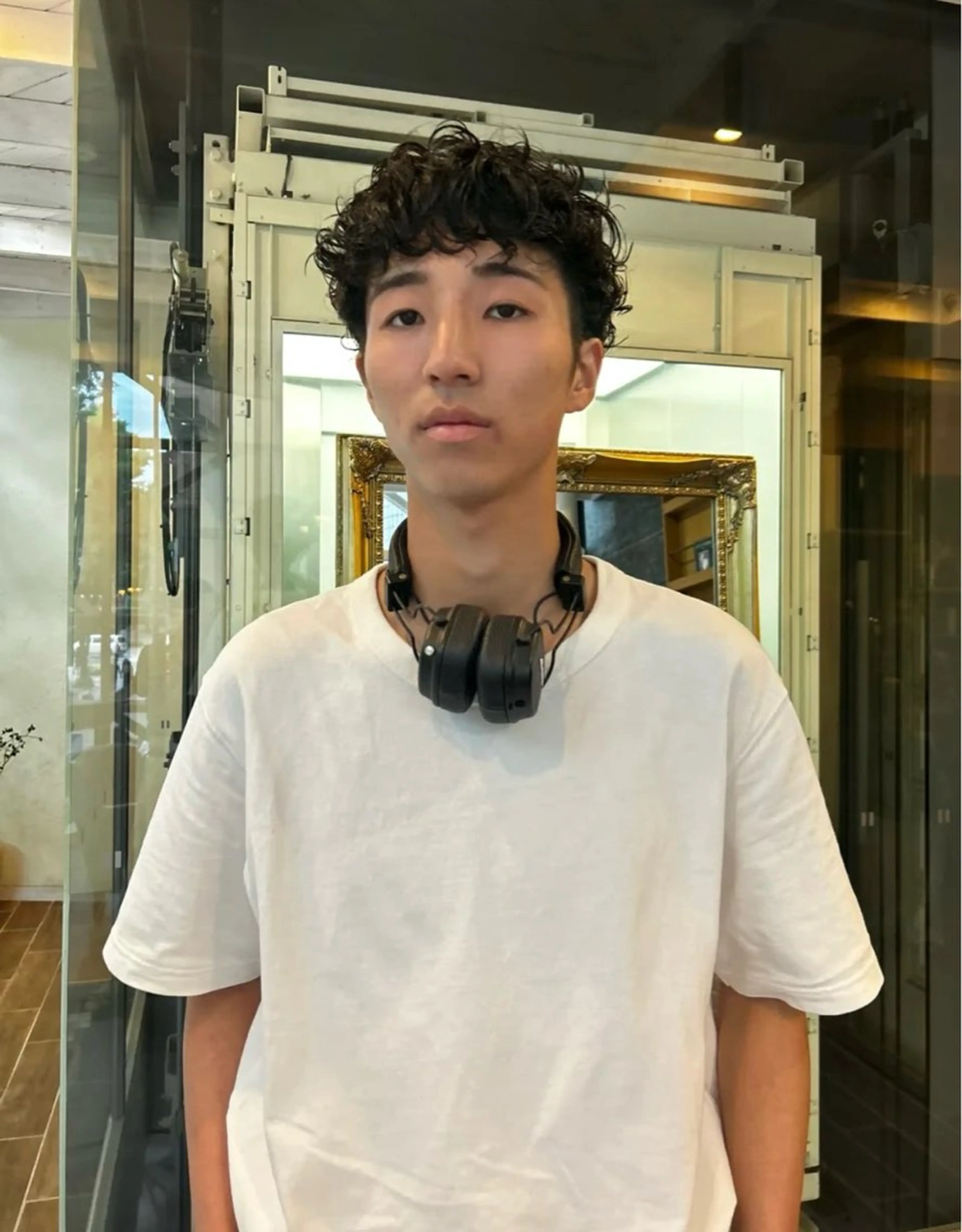 パーマ メンズ パーマ 西 優衣奈のヘアスタイル