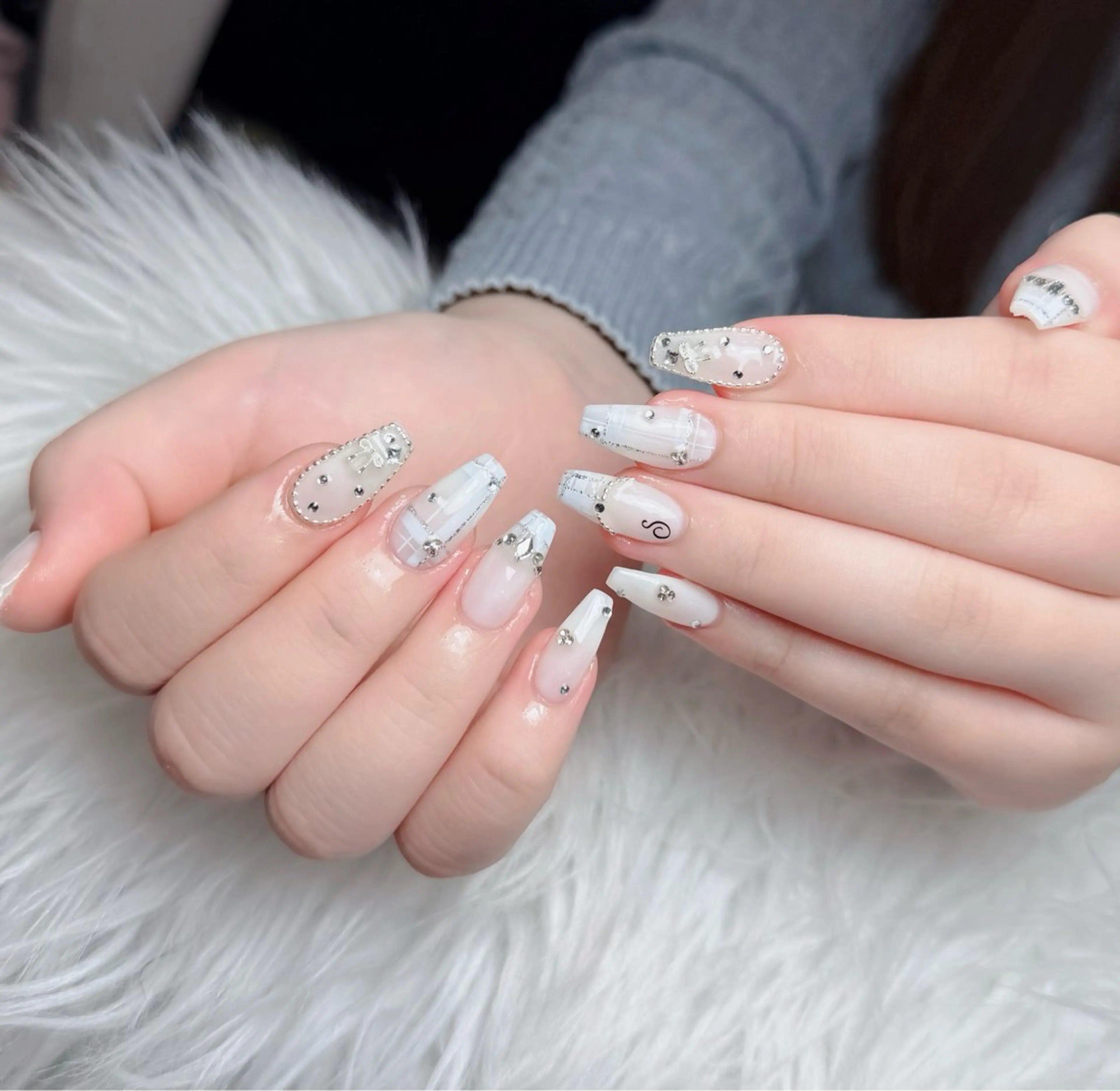ネイル アートネイル 韓国ネイル 持ち込み ワンホンネイル ハンドネイル Lenie Nail Salonのネイルデザイン