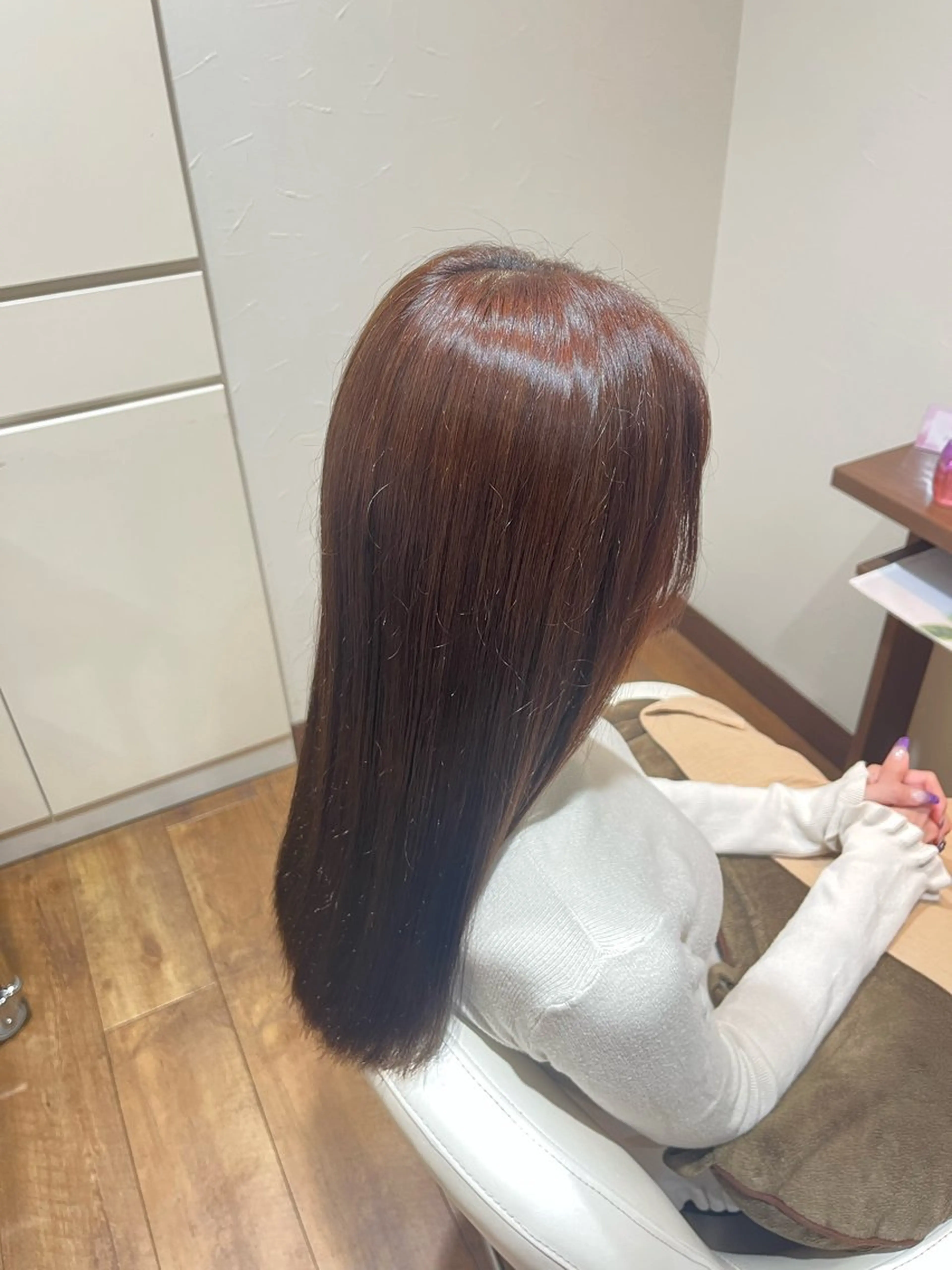 おしゃれ染め+トリートメントの写真