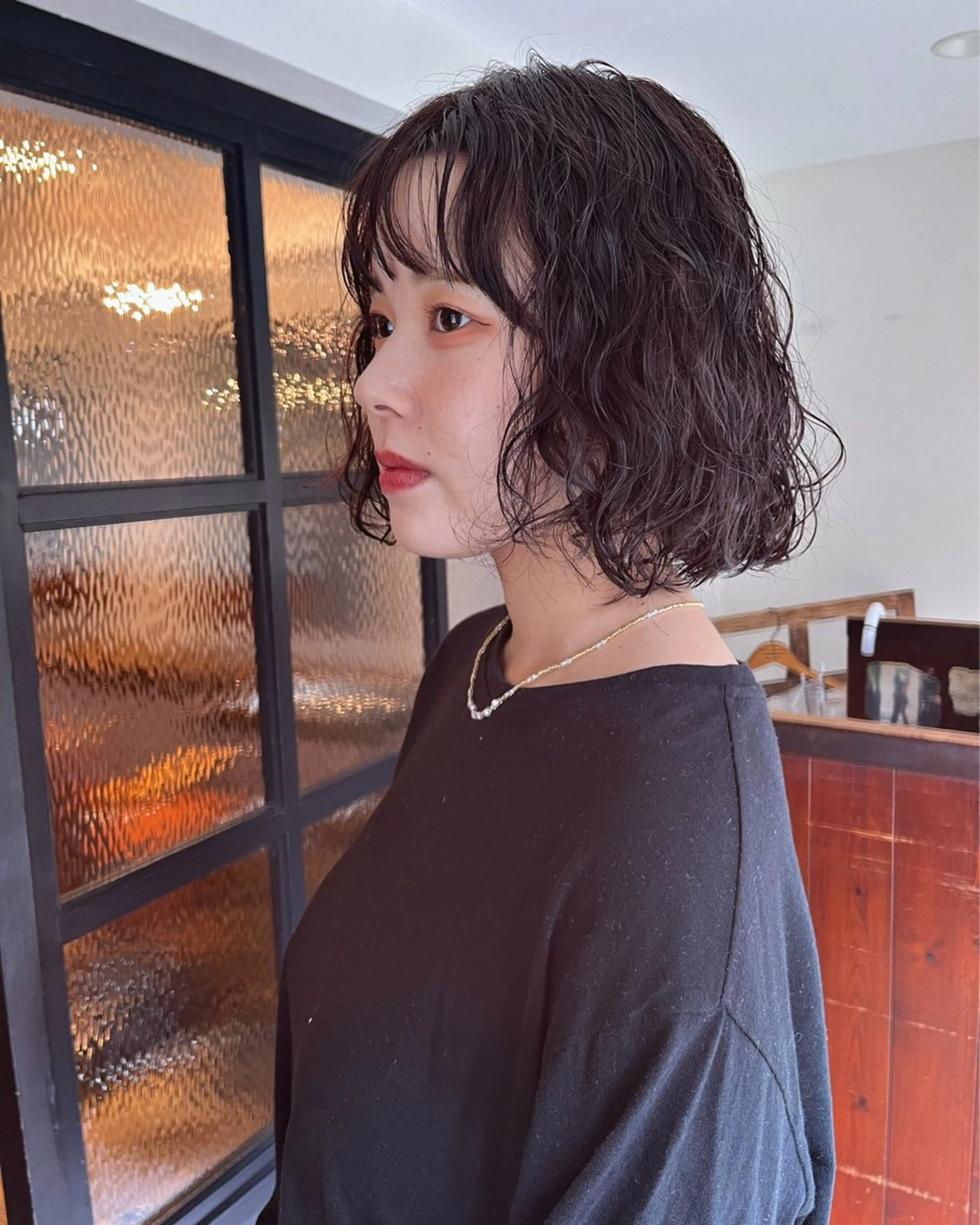 ミディアム カラー パーマ パープルカラー 🧸メンズカット 🧸conatsuのヘアスタイル