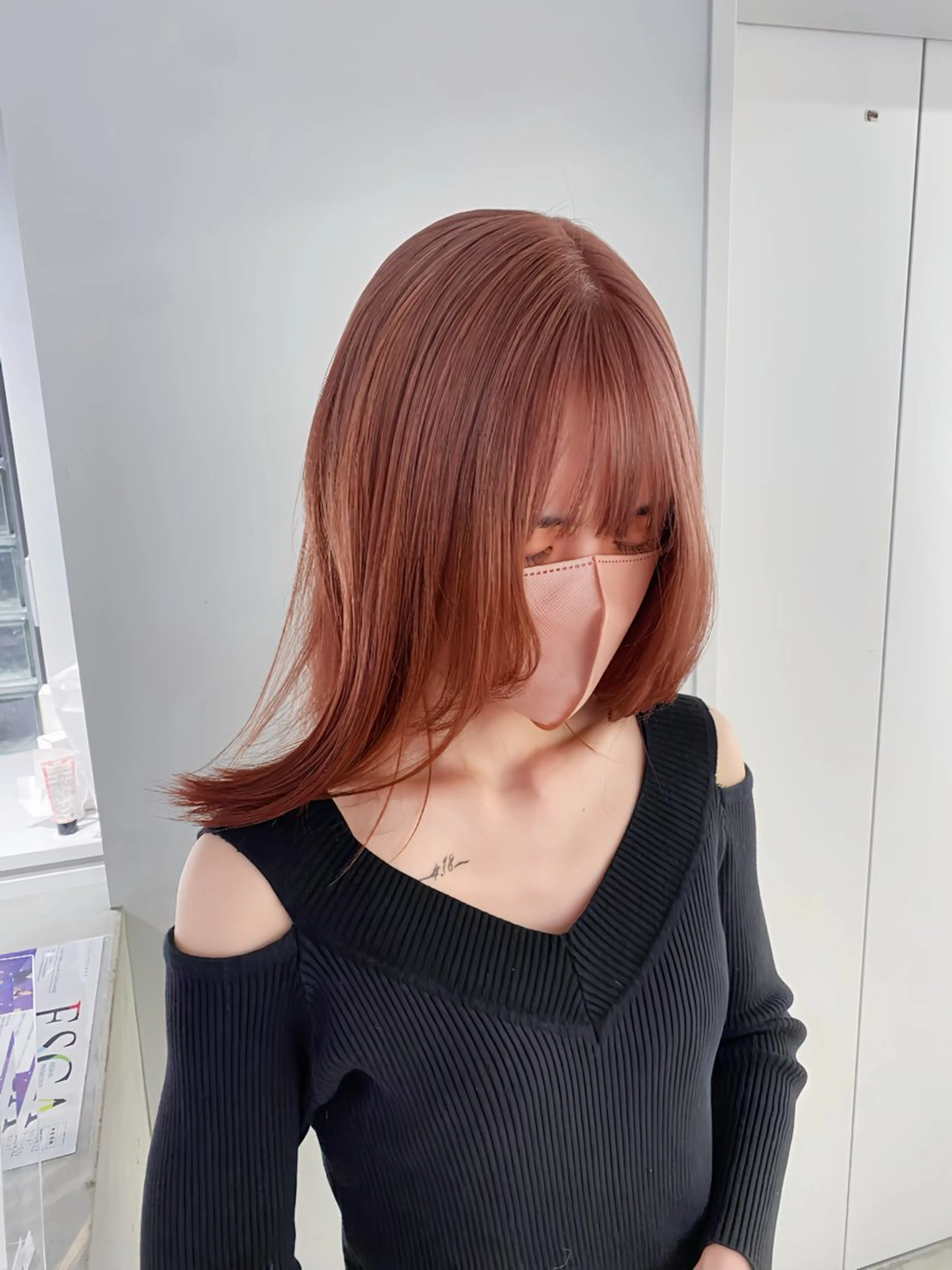 ミディアム カラー ハイトーンカラー 心斎橋 /ブリーチ/ショウマのヘアスタイル