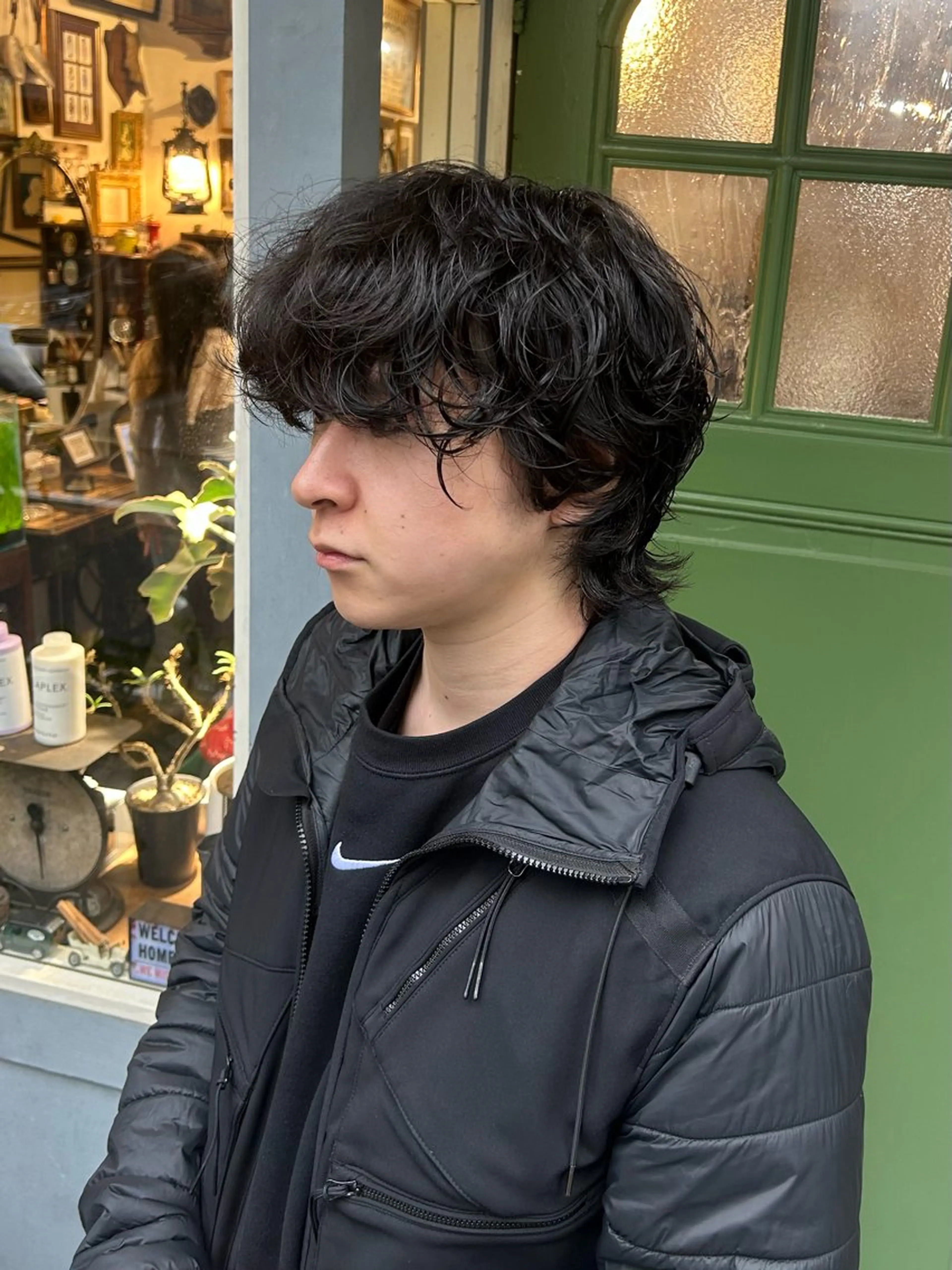 ショート パーマ メンズ カット パーマ 清水千優/パーマ/透 明感カラー/メンズのヘアスタイル