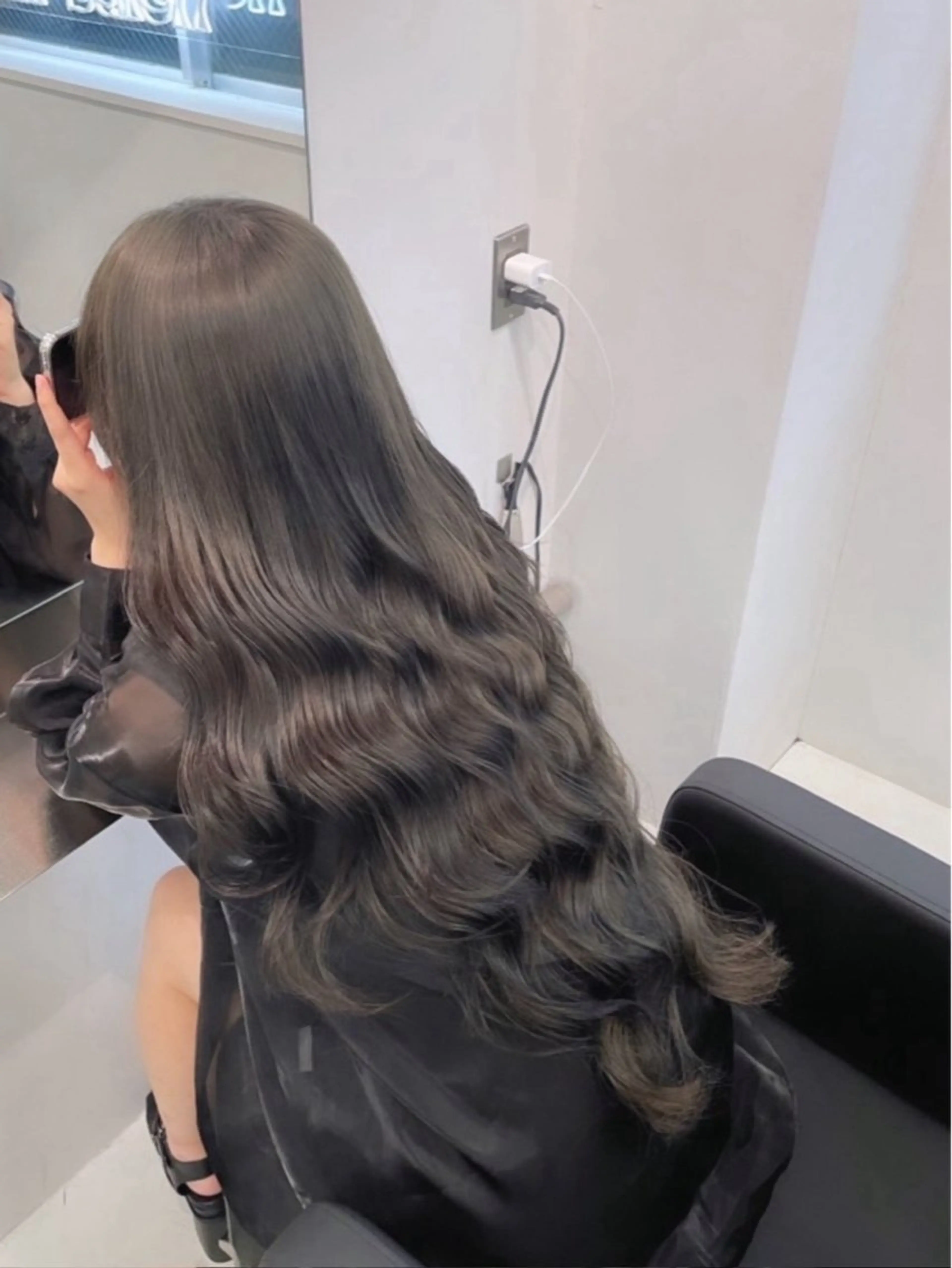 ロング 村松　和磨/ケアブ リーチ/メンズパーマのヘアスタイル