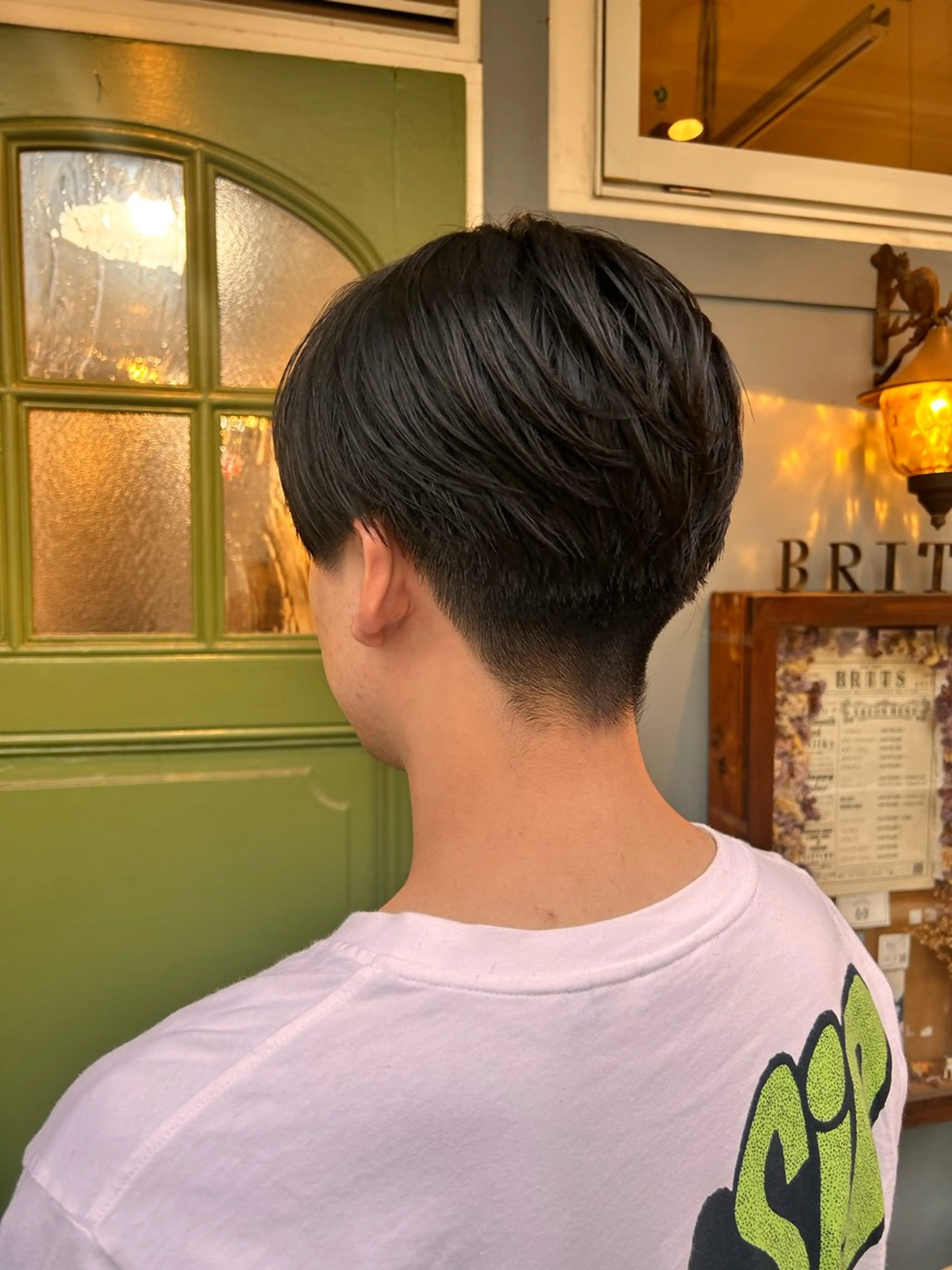 ショート パーマ メンズ カット パーマ 清水千優/パーマ/透 明感カラー/メンズのヘアスタイル