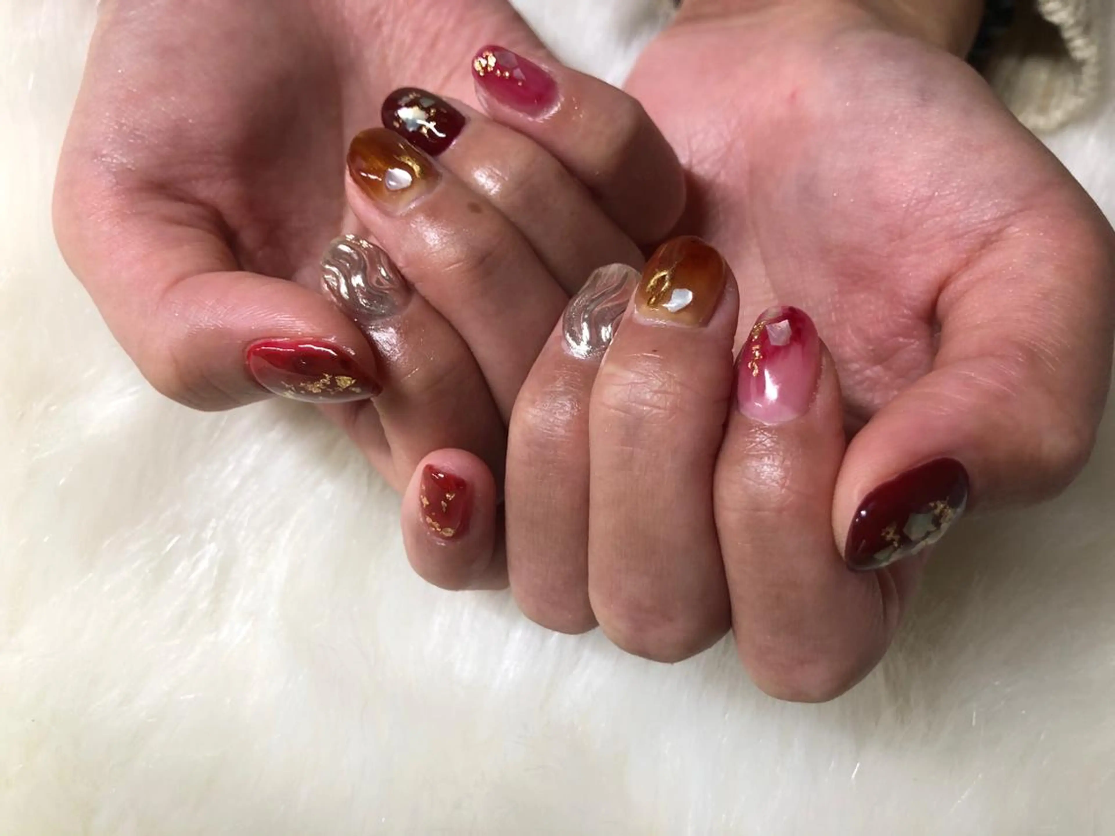 ネイル Amber21.所属・Nagahama Akariのネイルデザイン