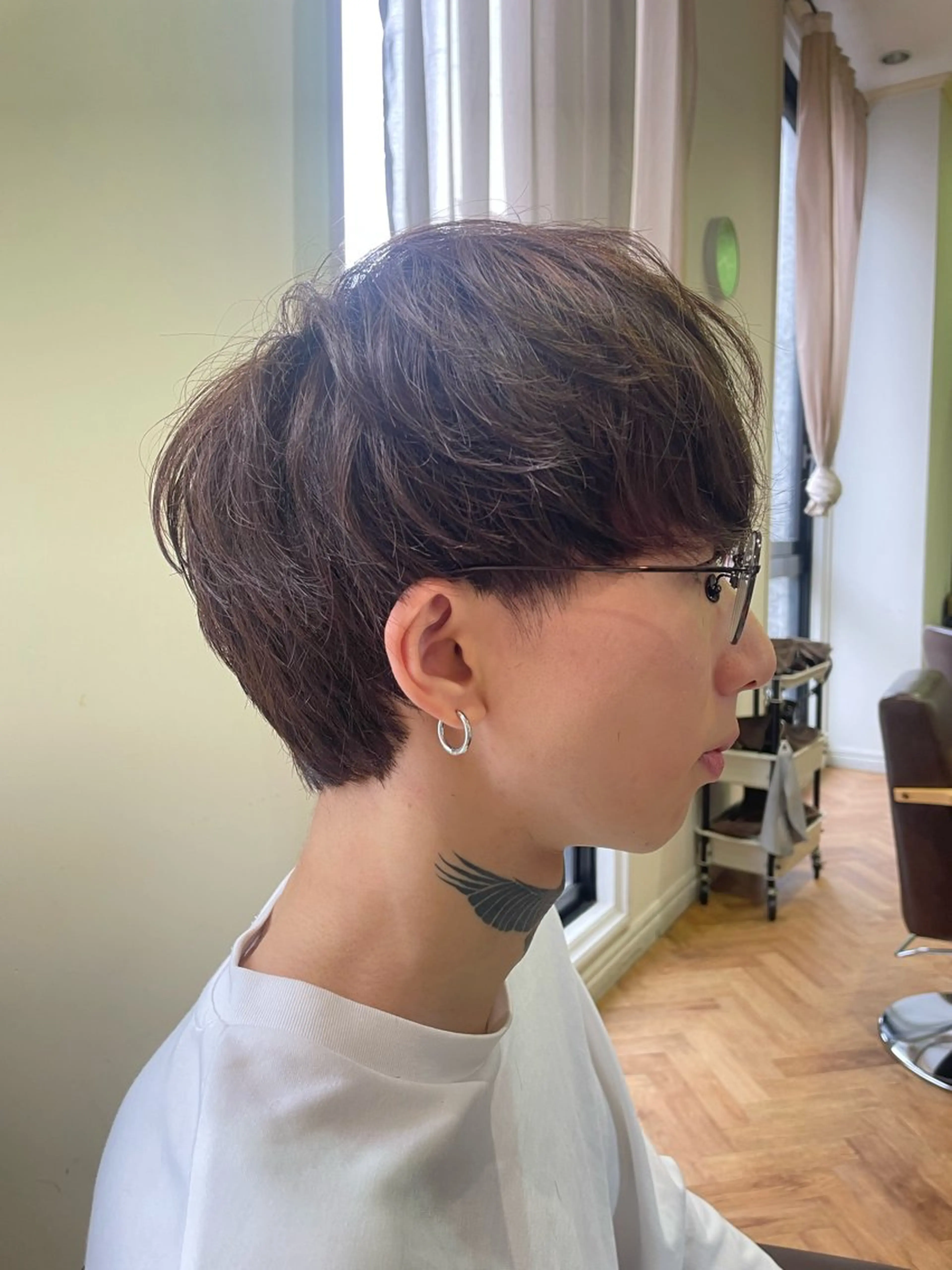 ショート メンズ マッシュウルフ マッシュ メンズウルフカット ウルフカット 溝口 槙里也のヘアスタイル