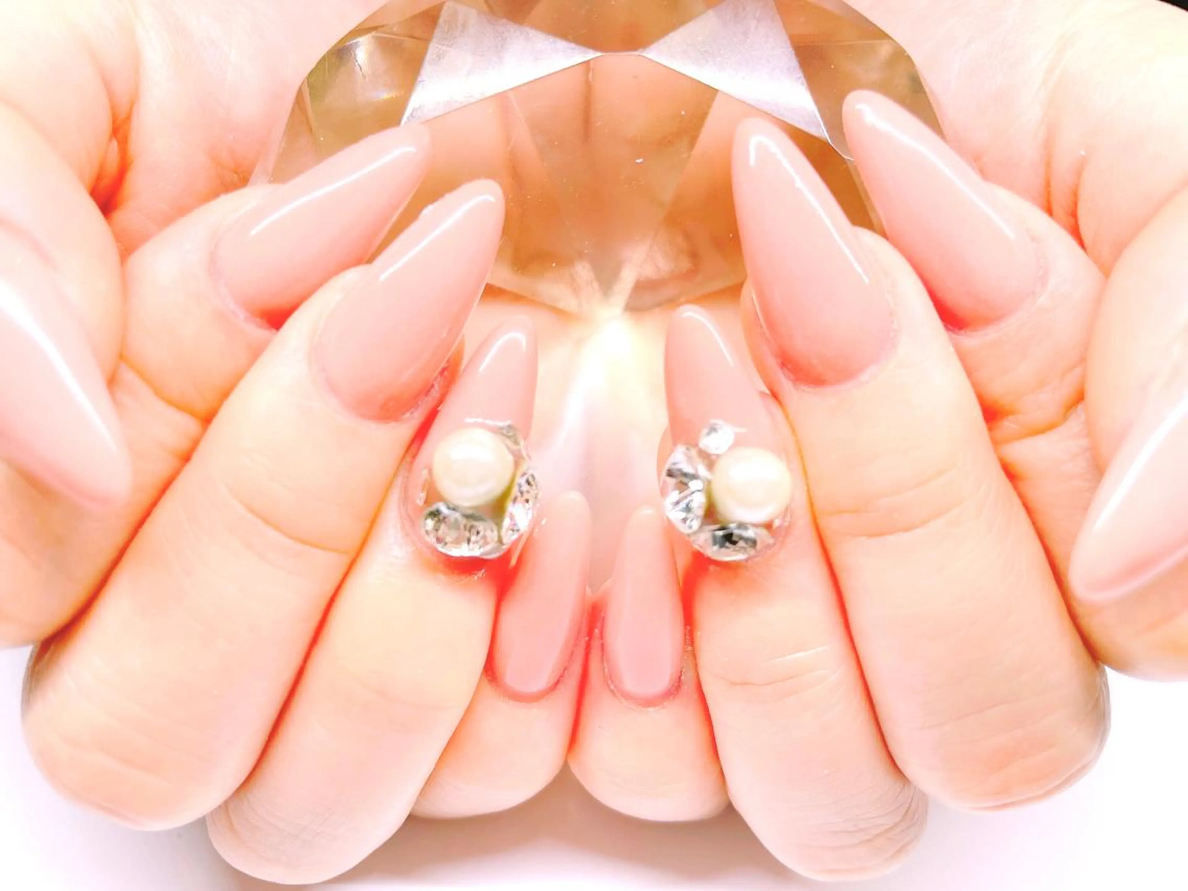 ネイル ジェルネイル キラキラネイル スカルプネイル シンプルネイル 春ネイル ハンドネイル ネイルサロンアウル ayaka💋のネイルデザイン