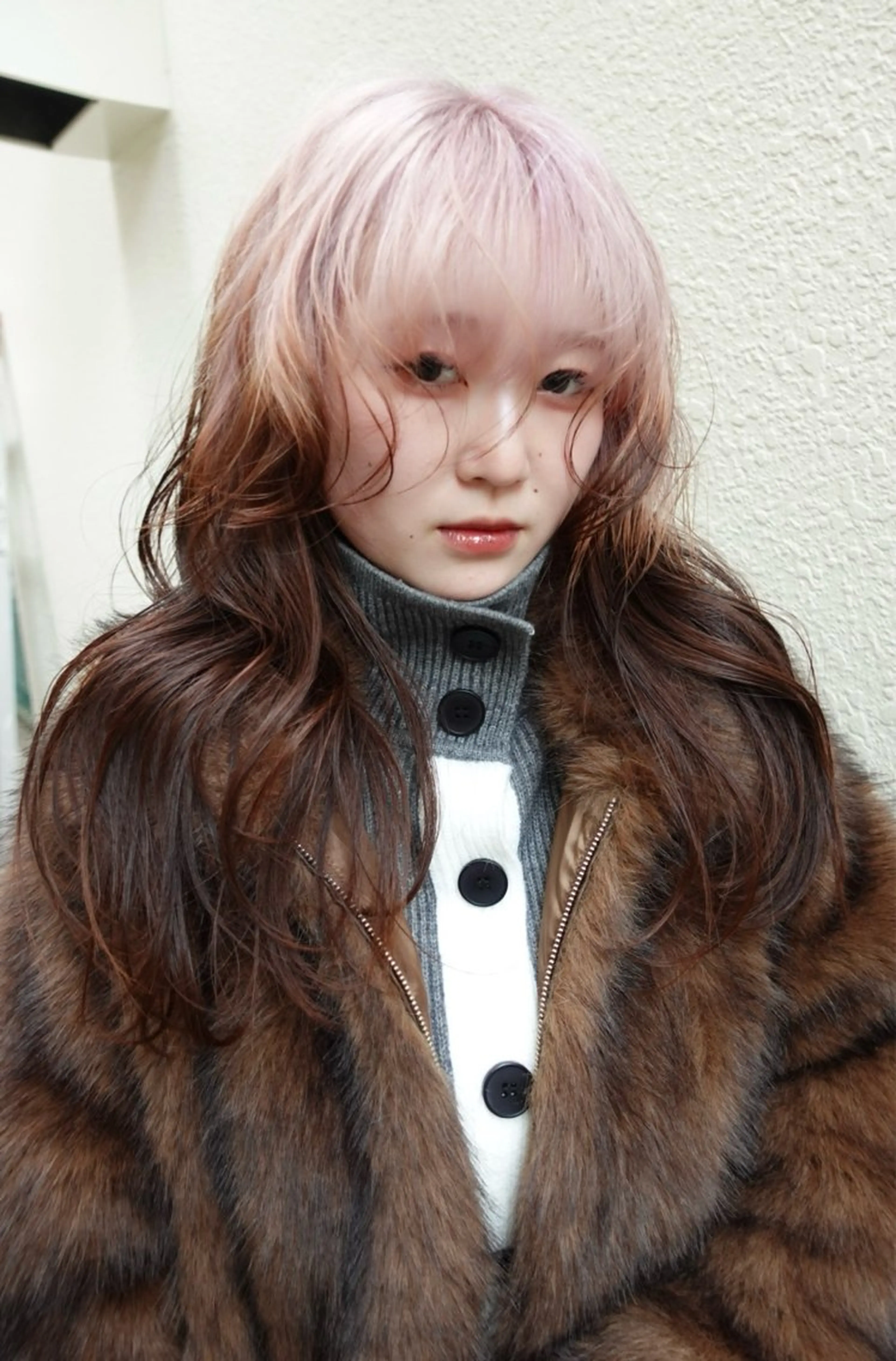 ロング ヘアカラー ハイトーン特化/和音 【デザインカラー】のヘアスタイル