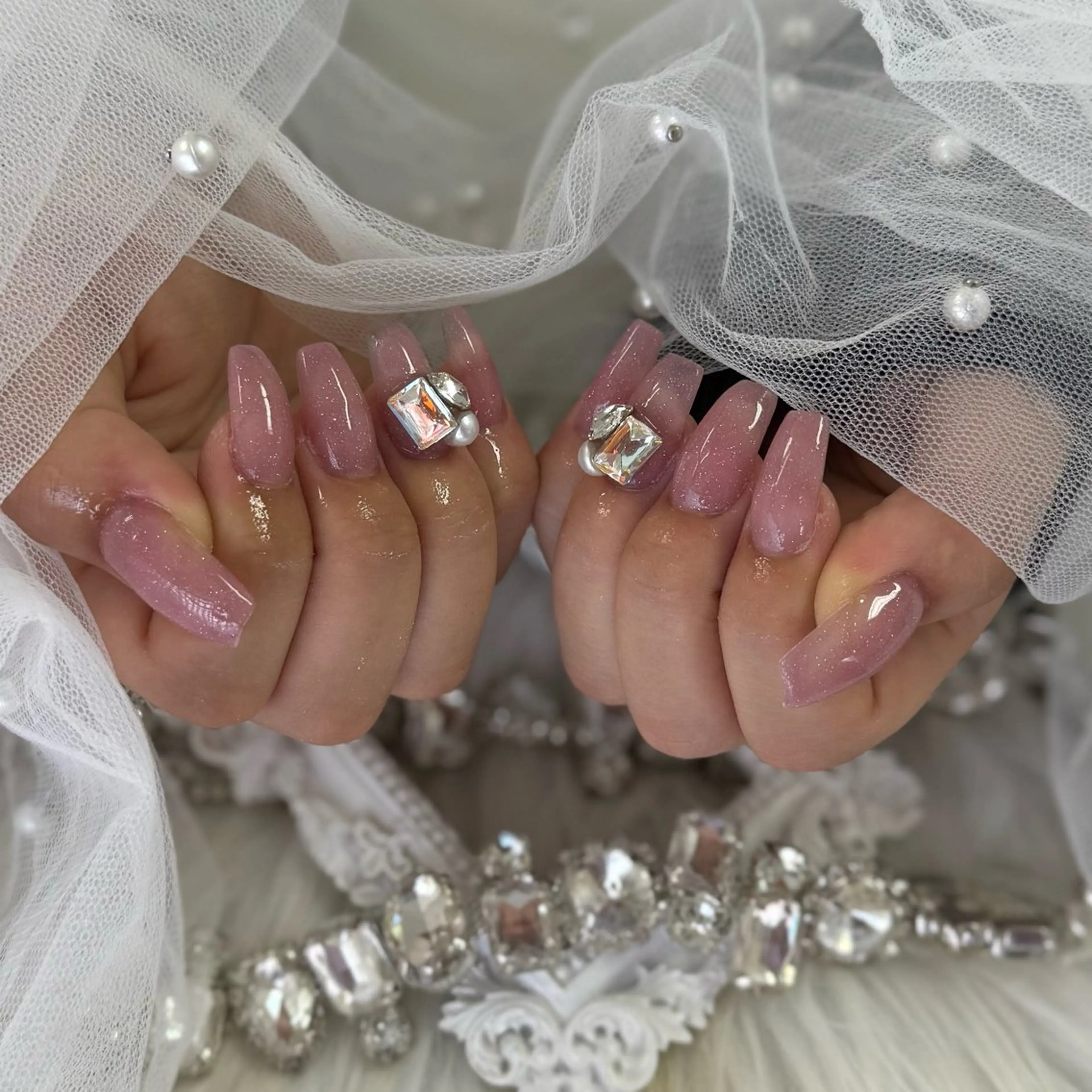 ネイル スカルプネイル ショートネイル G.el【ジエル】所属・G.el sayaのネイルデザイン