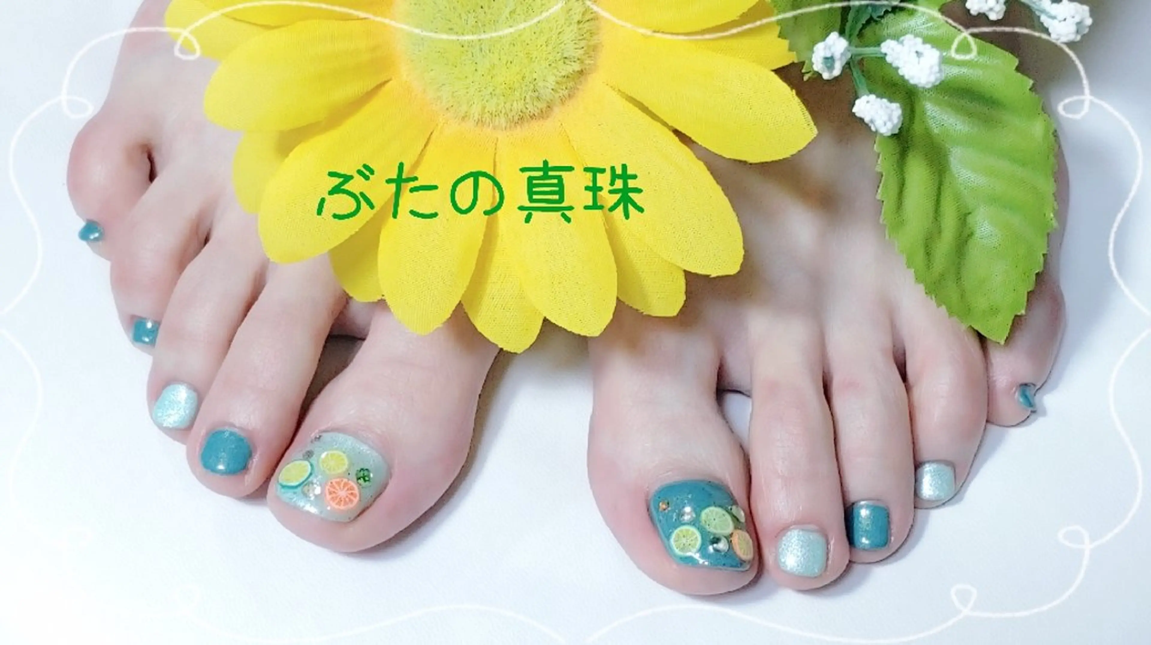 ネイル フットネイル フットネイル 林 珠里のネイルデザイン