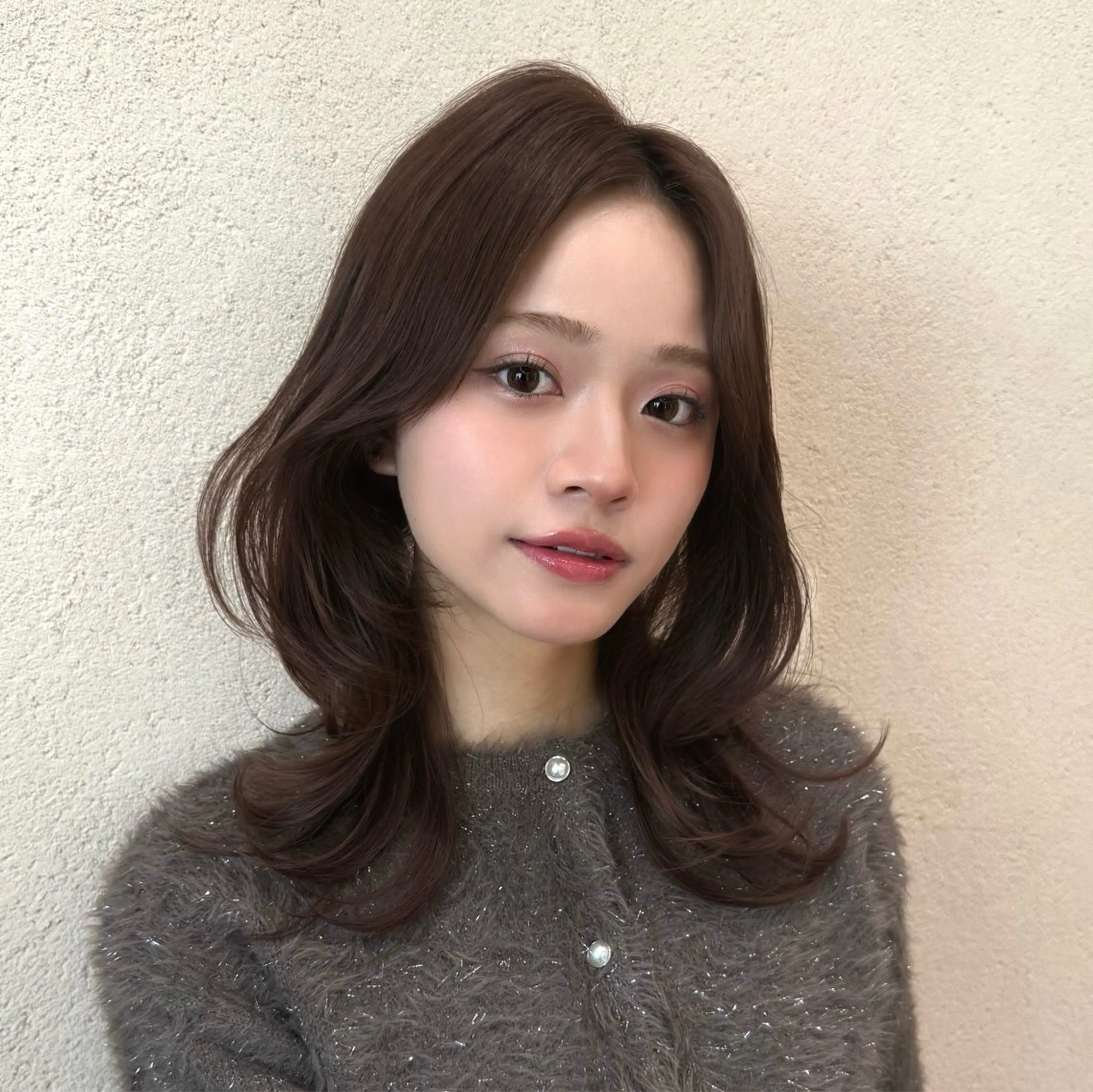 🤎赤みオレンジみ除去🤎カラー＋くびれカット＋髪質改善トリートメント＋コテ巻きの写真