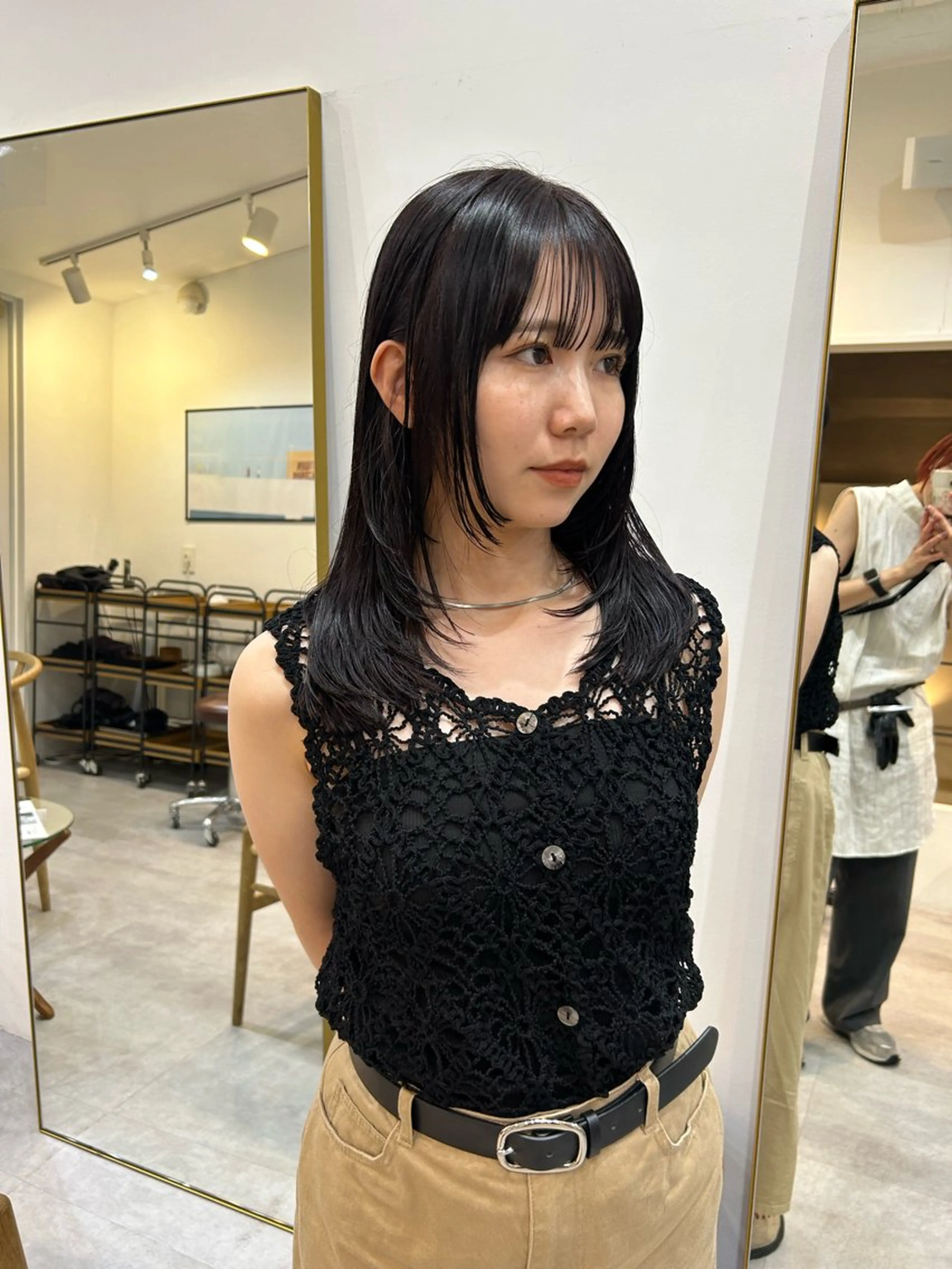 ミディアム 藤井 紀香のヘアスタイル