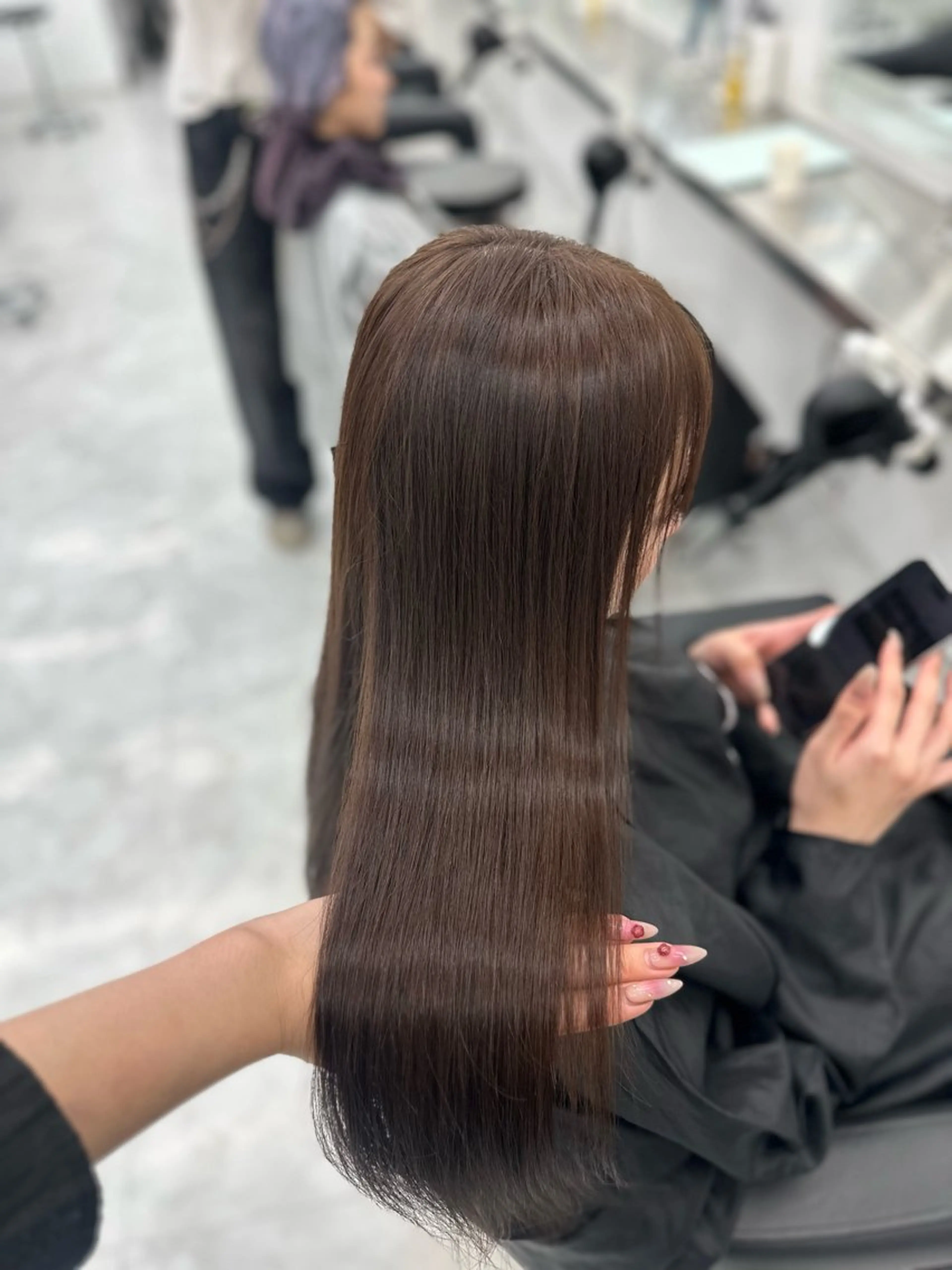 ロング カラー ヘアカラー ヘアセット 上品モテヘア🩶 karen🩶のヘアスタイル