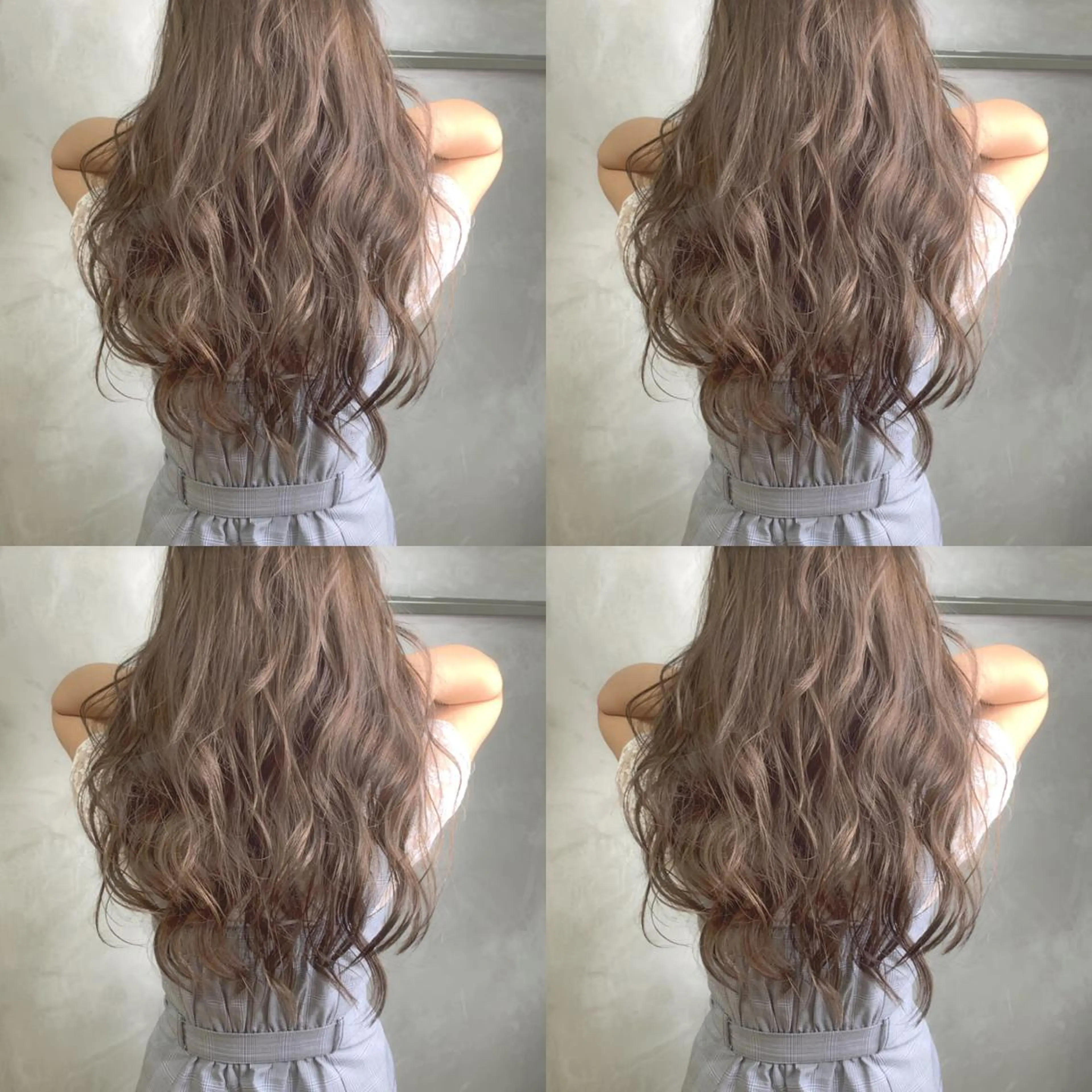 ロング アッシュ Selene hair OSAKAのヘアスタイル