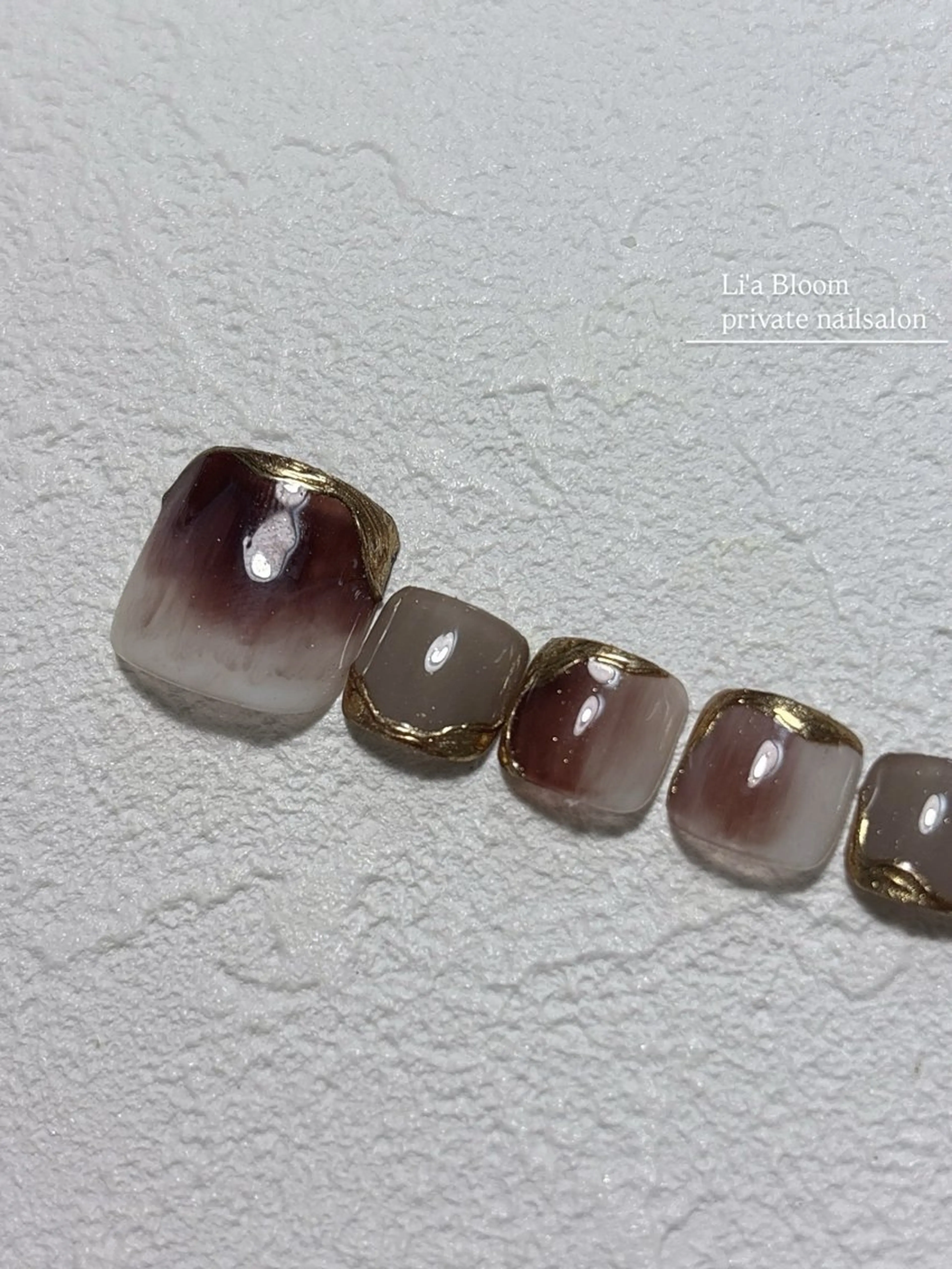 ネイル フットネイル Li'a Bloom所属・🦋🤍 madoka🤍のネイルデザイン