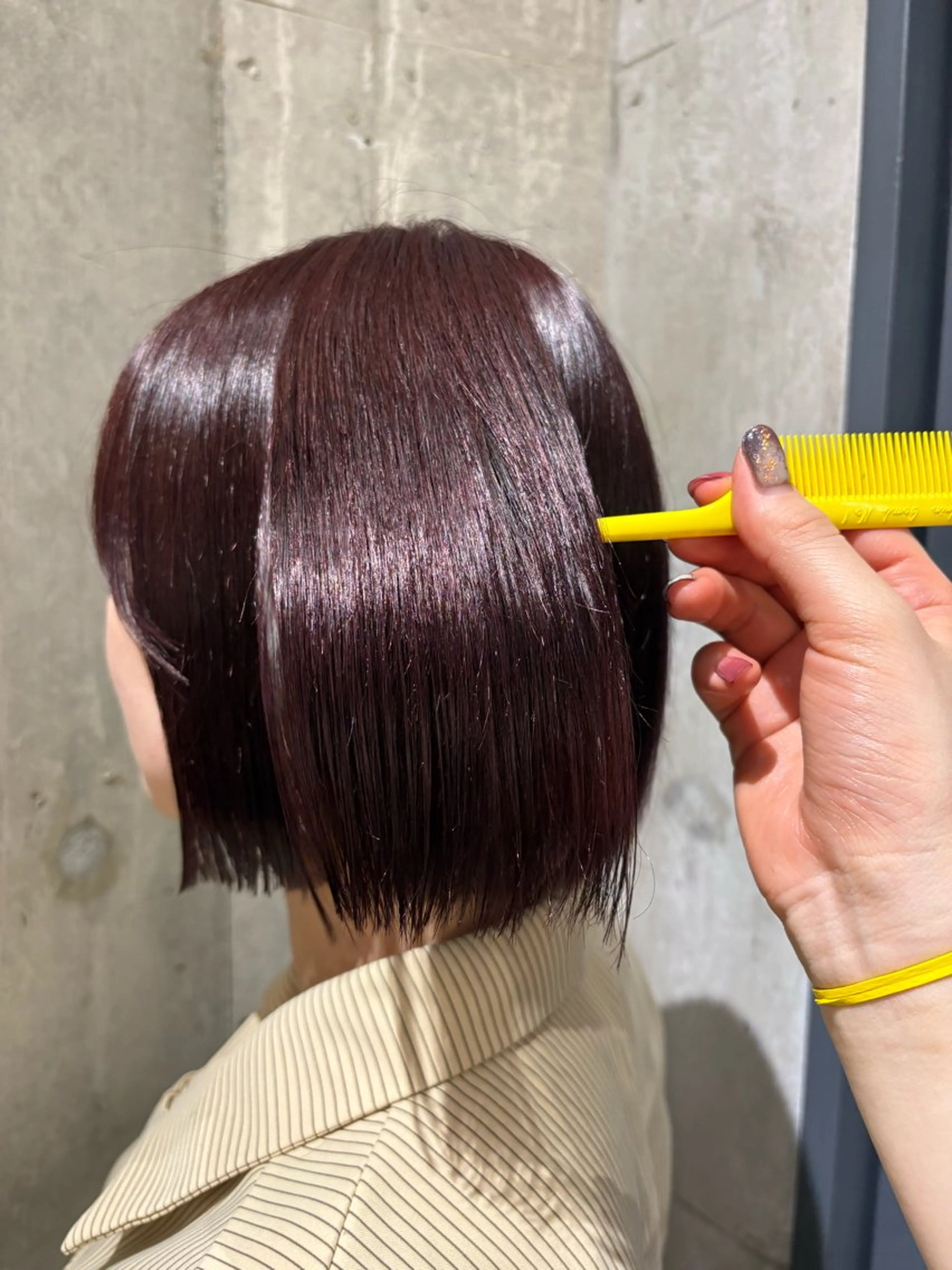 カラー ブラウンカラー レッドカラー FILMS横浜所属・Watanabe Maiのヘアスタイル