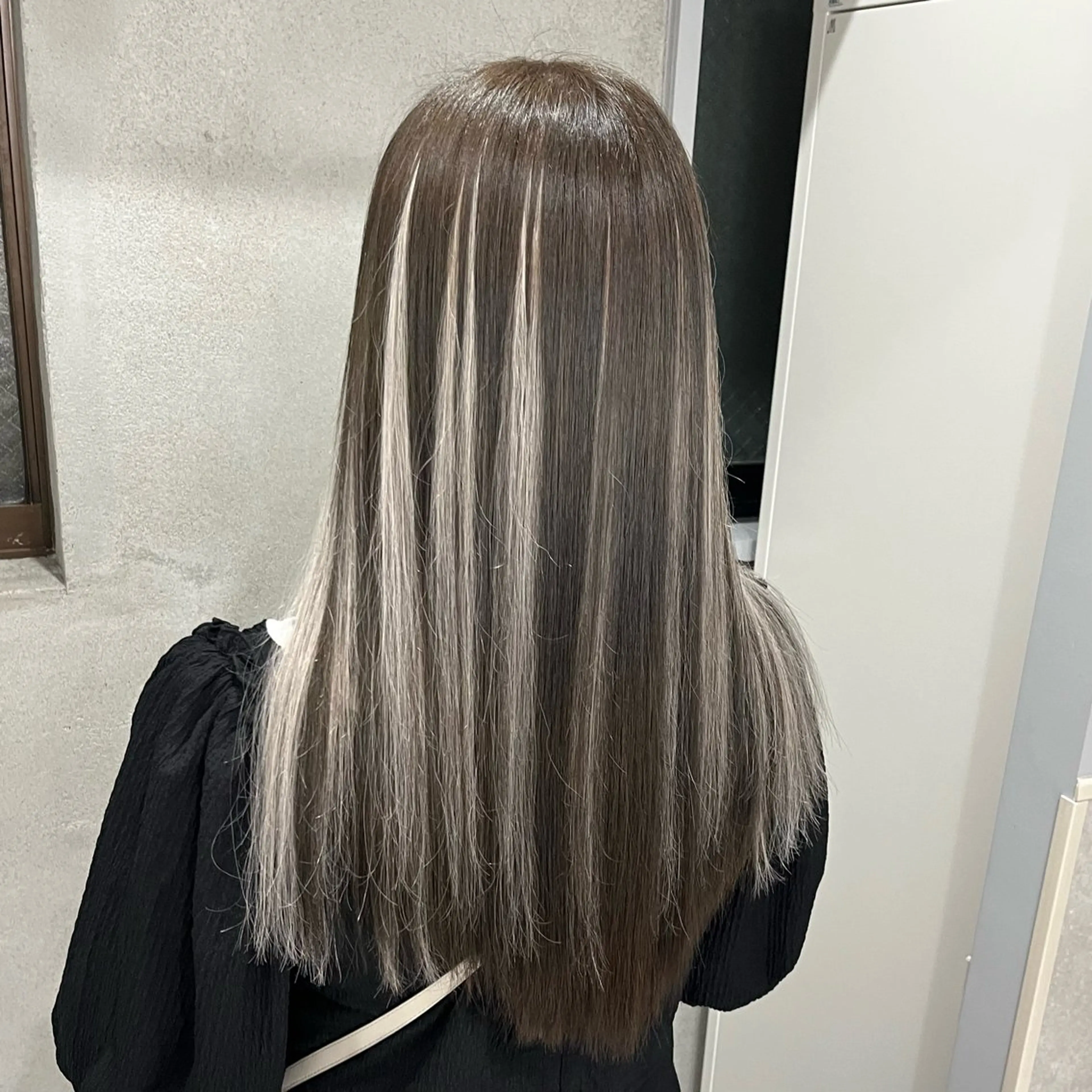 ロング エクステ エクステ りおな/エクステ /ミルクティーカラーのヘアスタイル