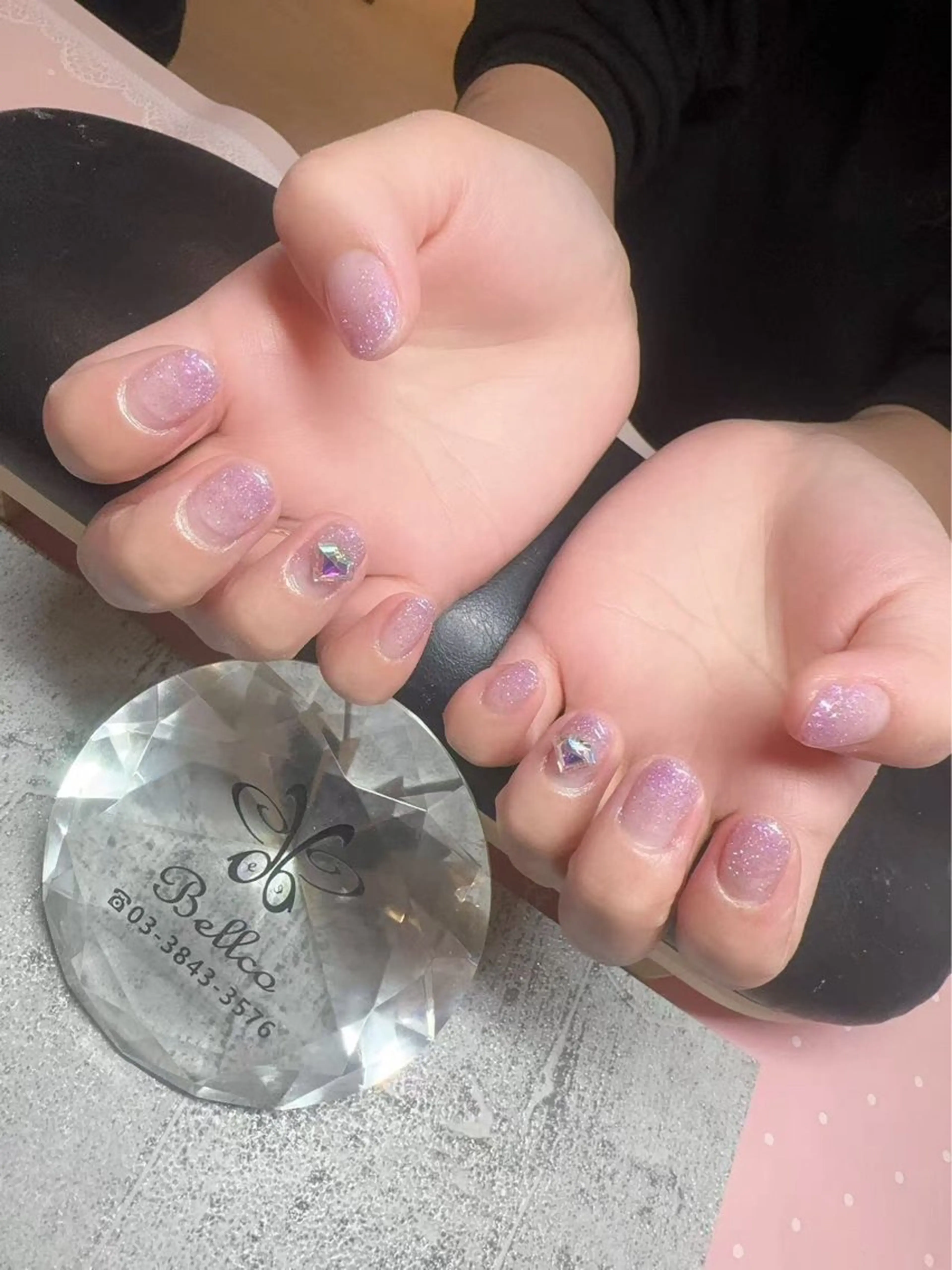 ネイル ラメ(グリッター) ラメグラデーション ベラッコ所属・ネイルサロン ベラッコのネイルデザイン