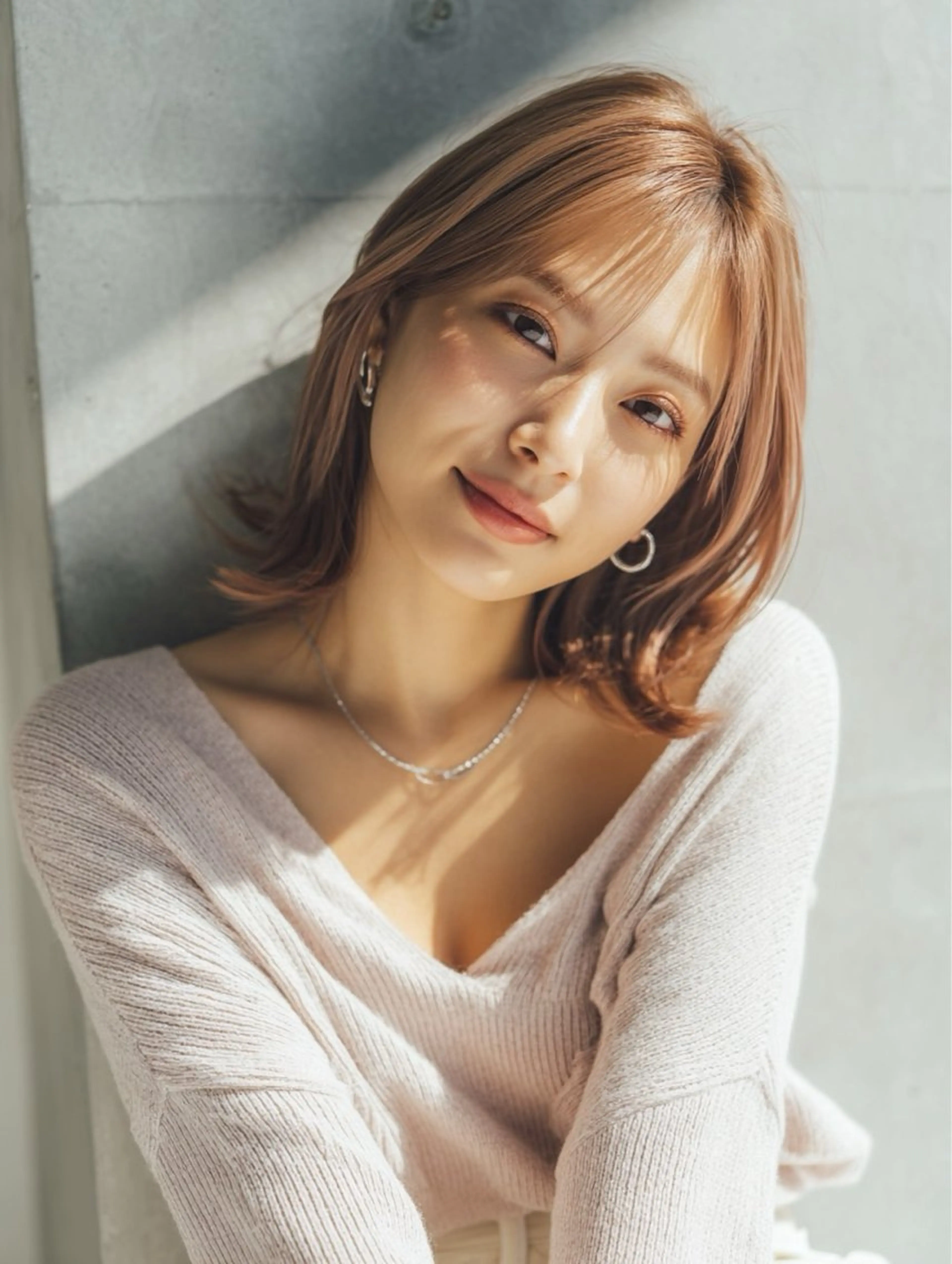 ミディアム 守屋 歩夢のヘアスタイル