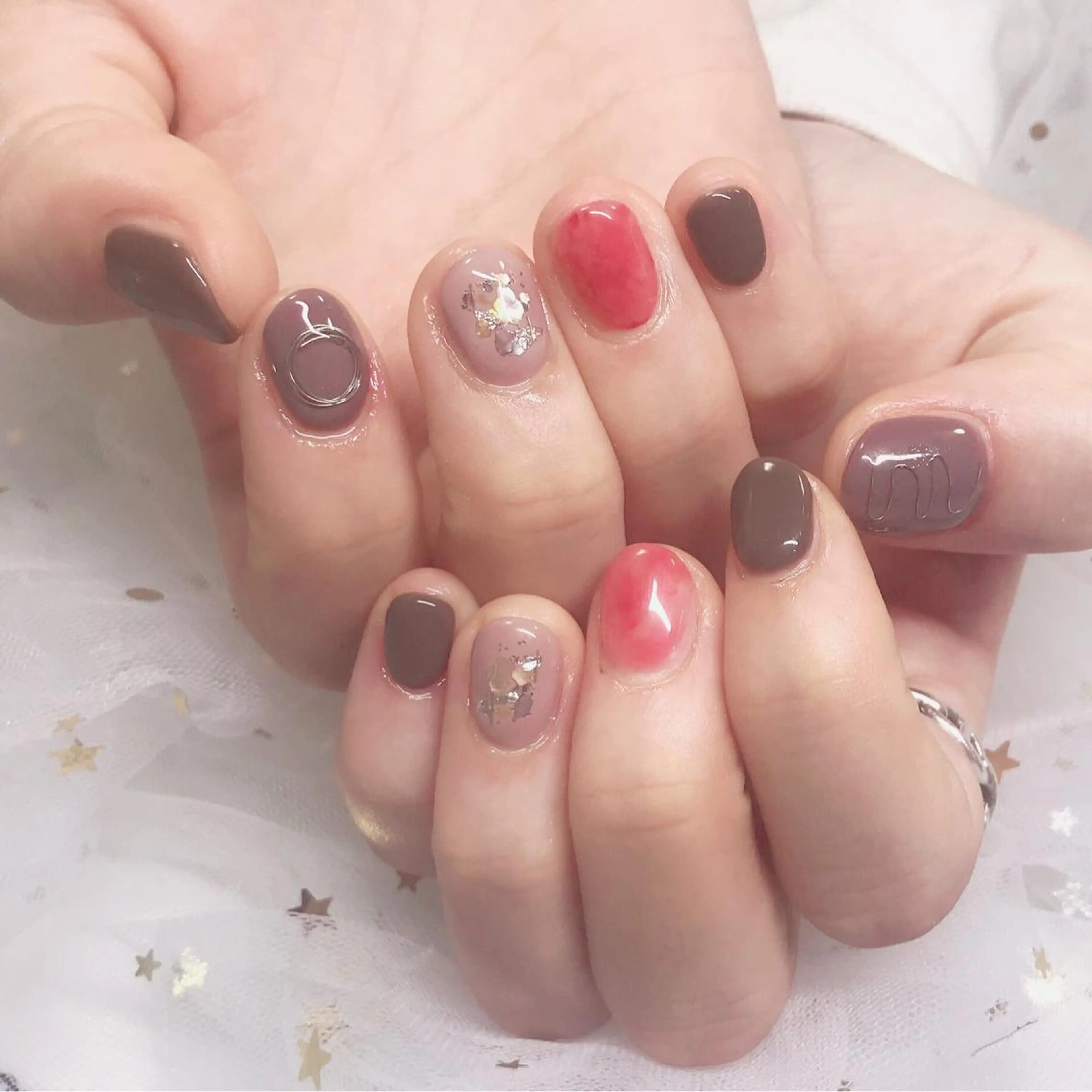 カラー ネイル Q Free nailsのネイルデザイン