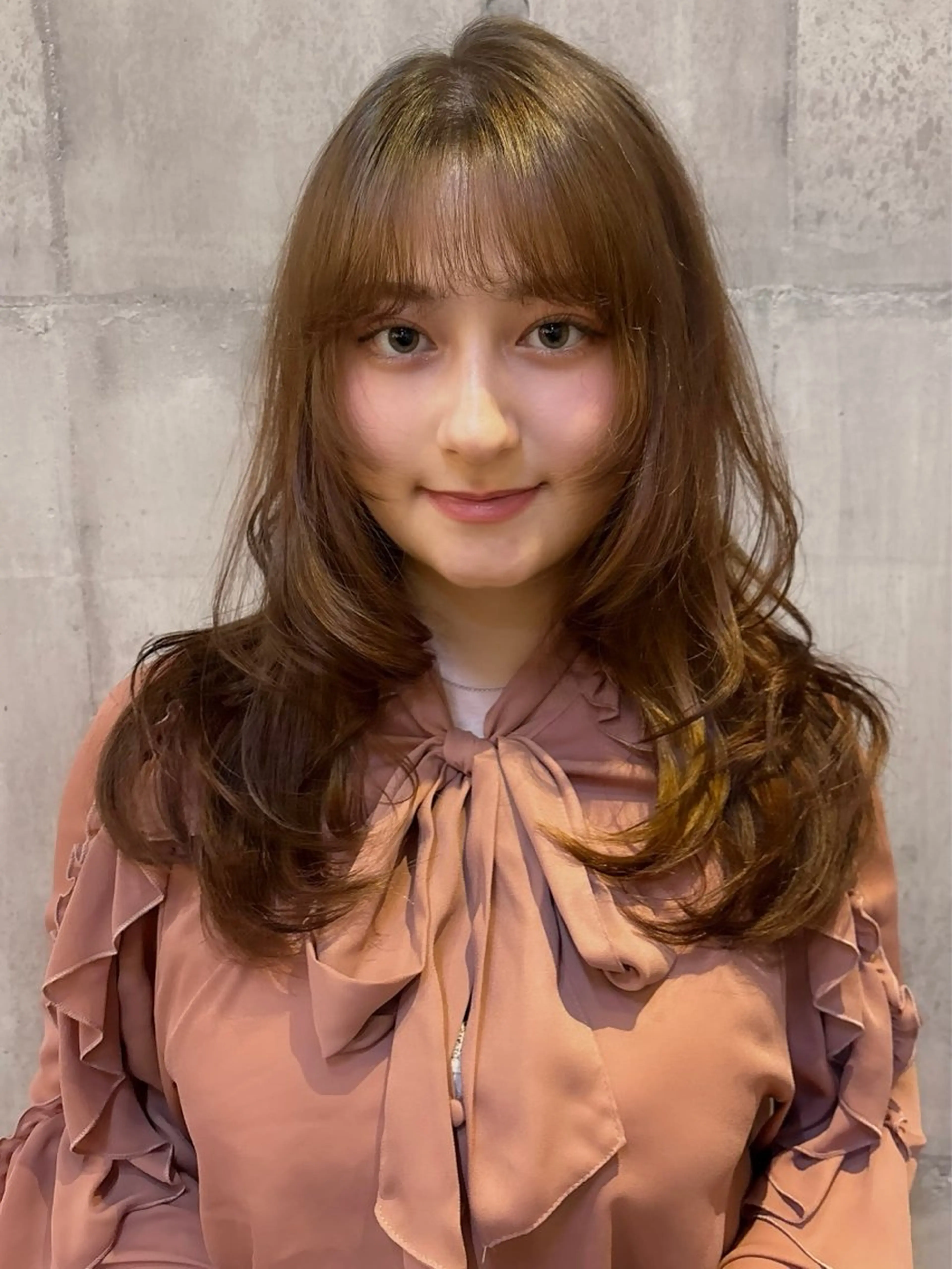 ロング カット ヘアカラー トリートメント 【縮毛矯正特化】 kyokaのヘアスタイル