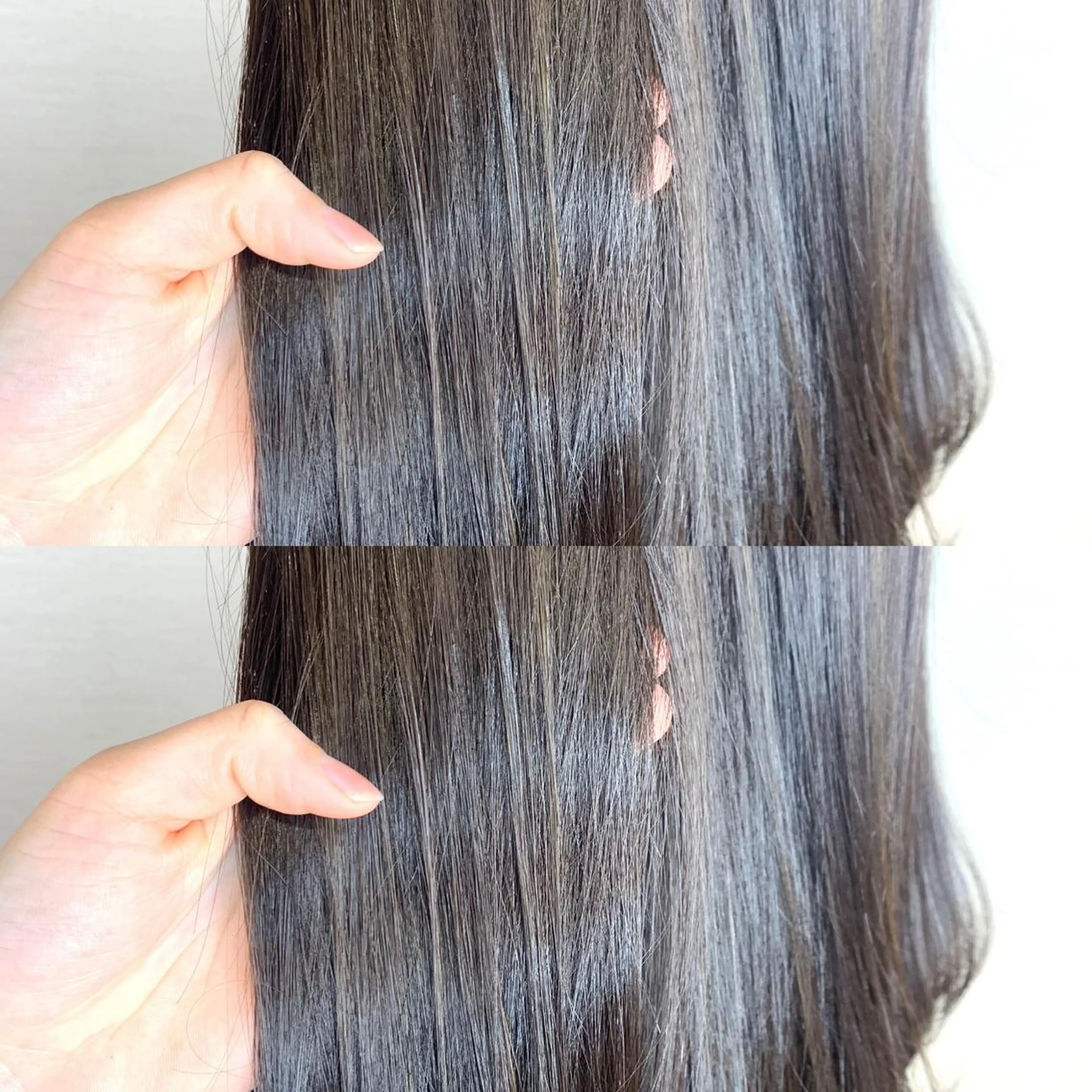 ロング カラー 韓国レイヤーカット/ ダブルカラーのヘアスタイル