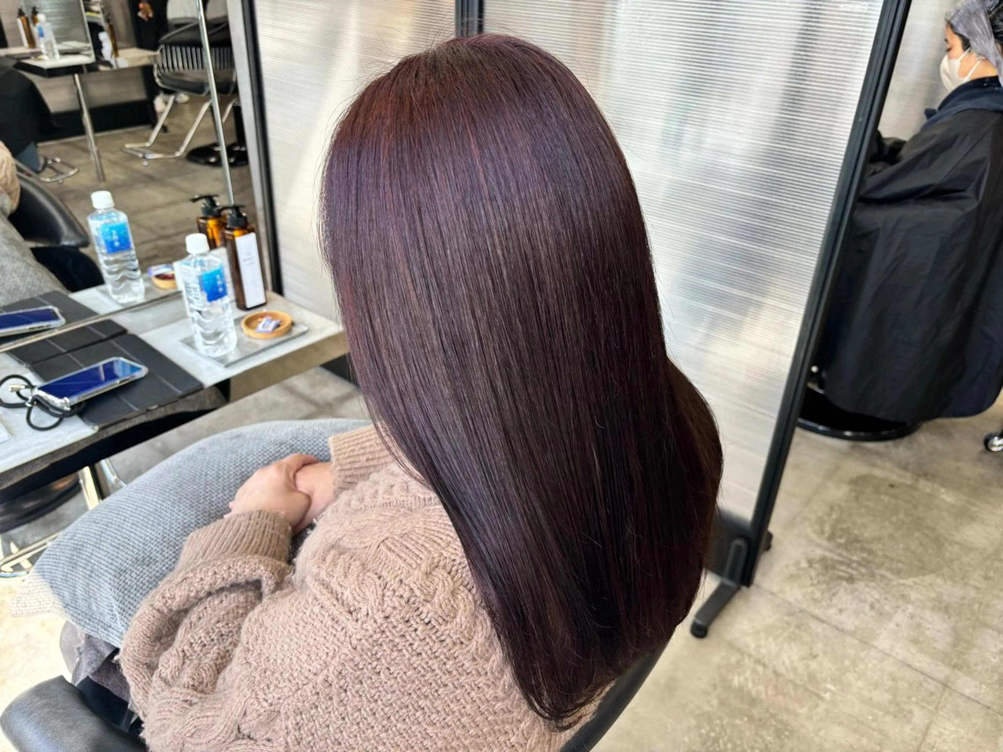 ロング カラー ブラウンカラー ピンクカラー ピンクブラウン 🌷艶感カラー🌷 富施　優花のヘアスタイル