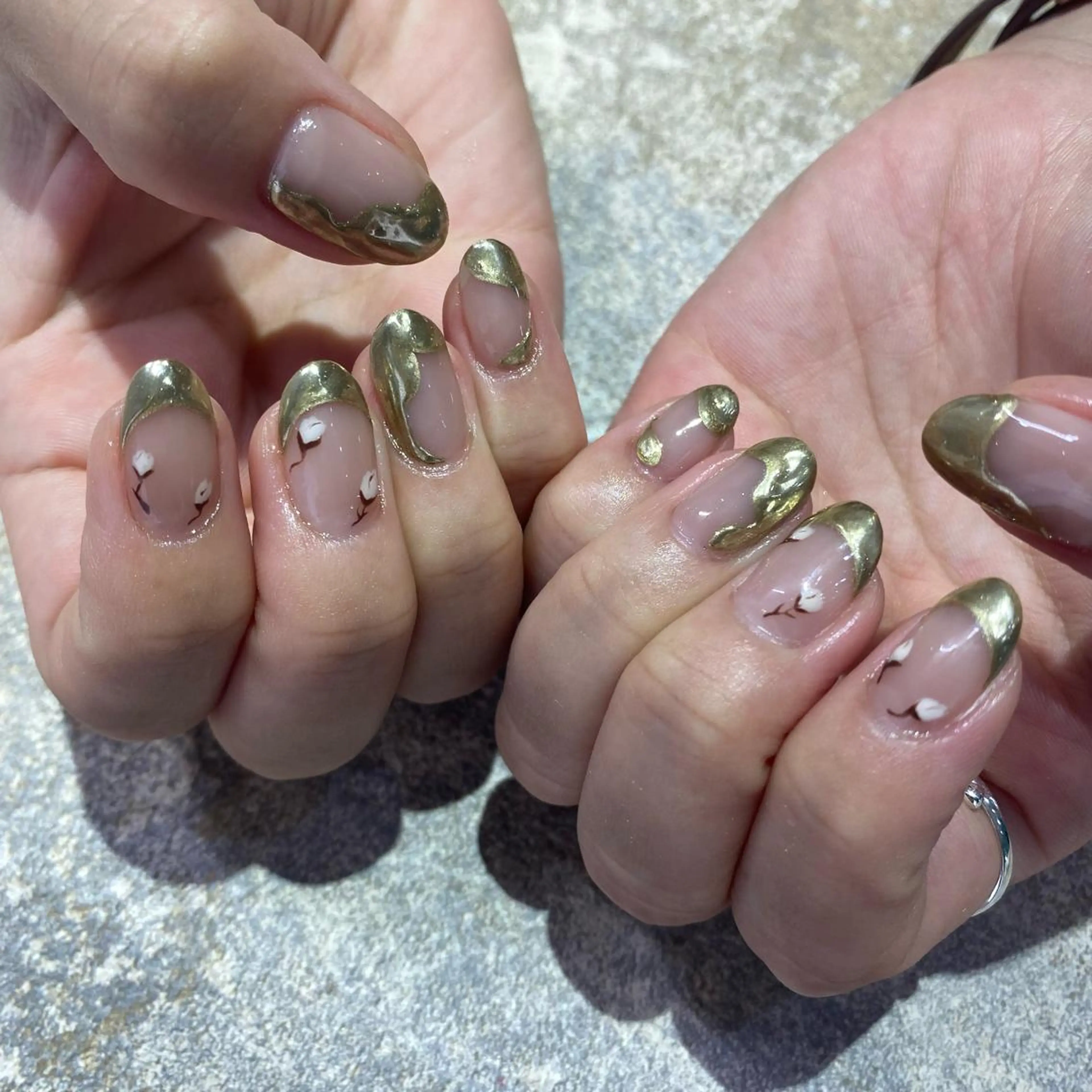 ネイル ハンドネイル Amber21.所属・Nagahama Akariのネイルデザイン