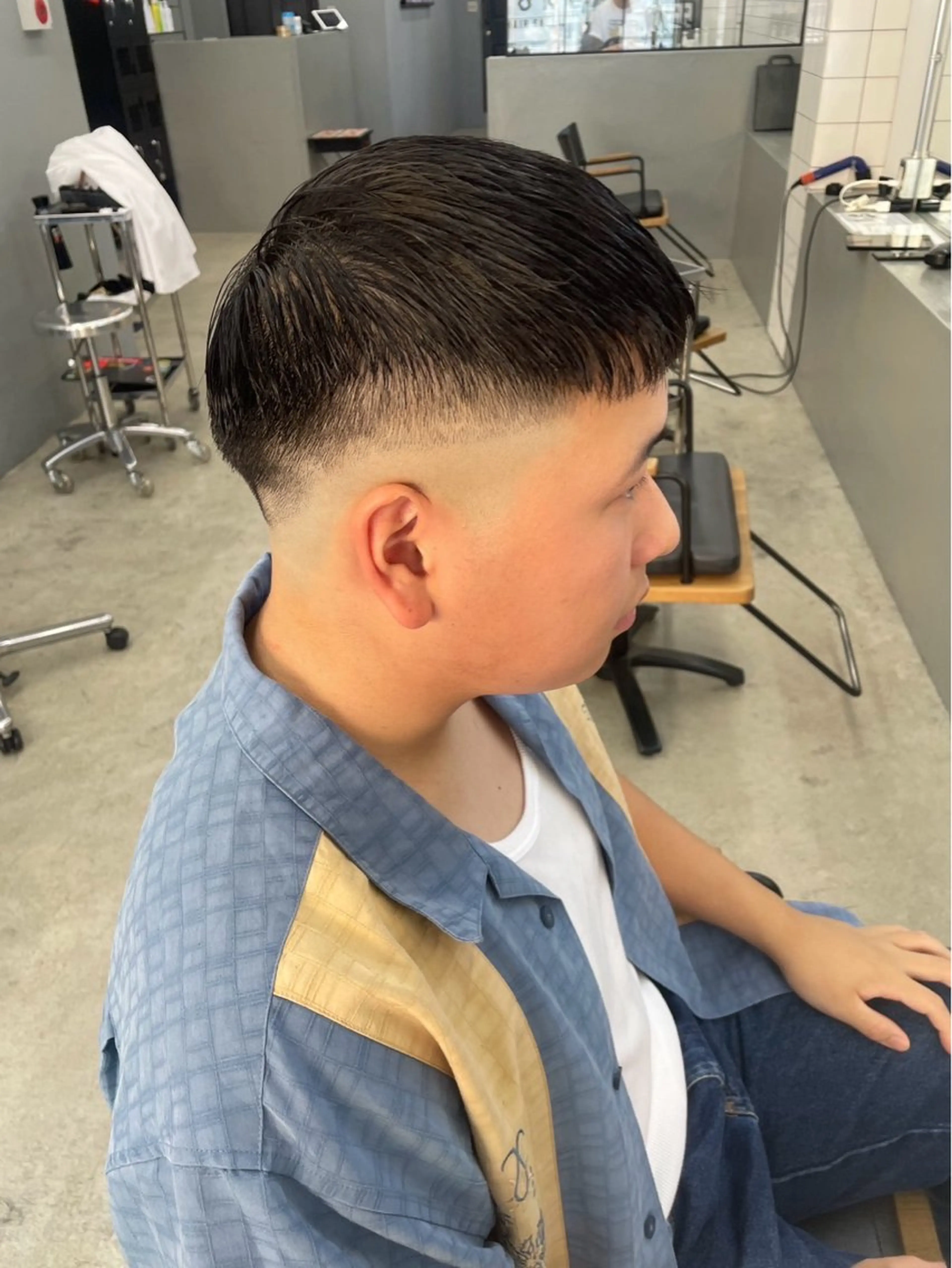 ショート パーマ メンズ カット ヘッドスパ メンズ専門サロン wokeのヘアスタイル