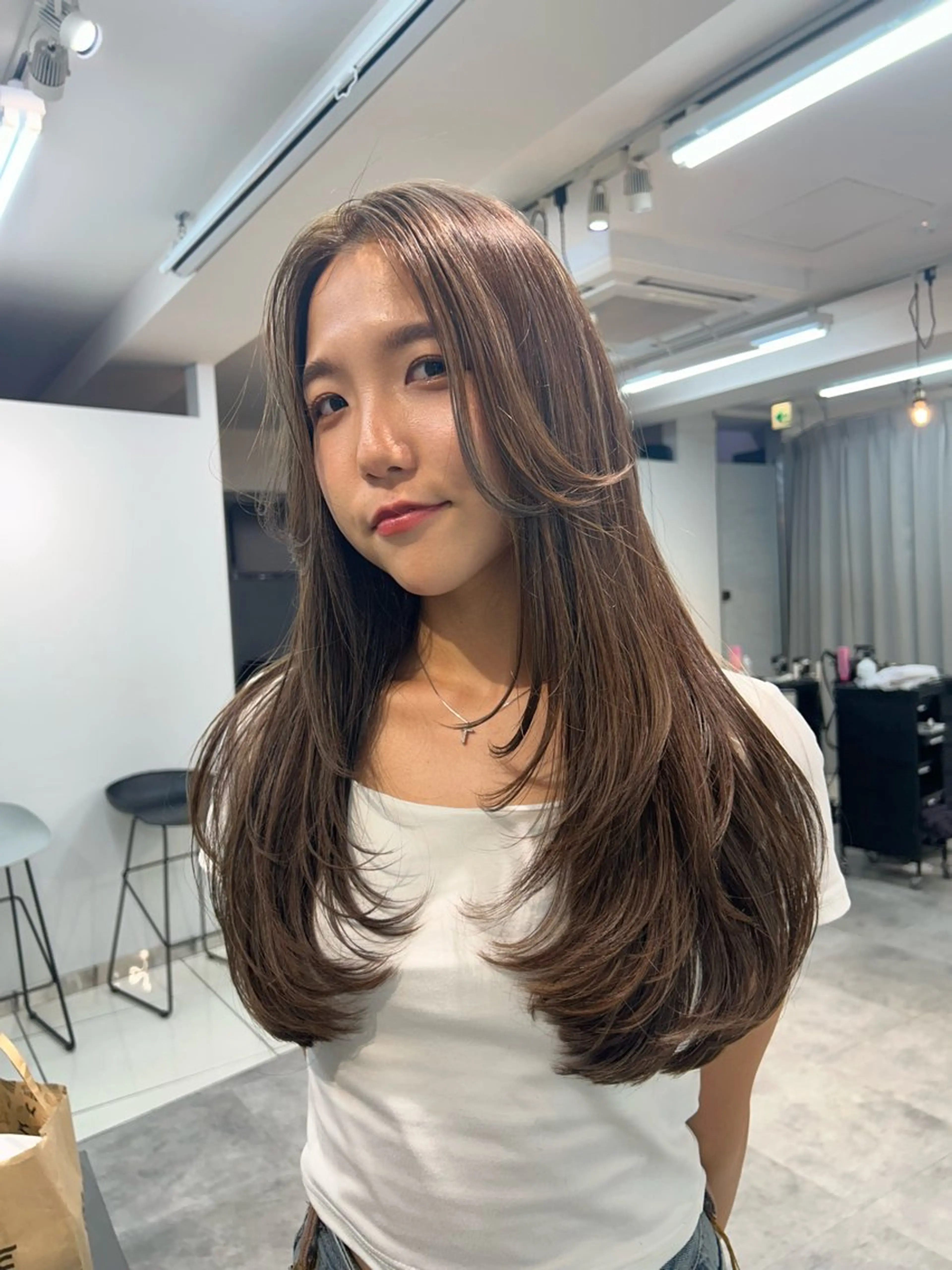 🫧レディースカット+クイックSPA🫧ミディアムレイヤー・レイヤーボブお任せ下さい︎✨小顔カット得意です！の写真