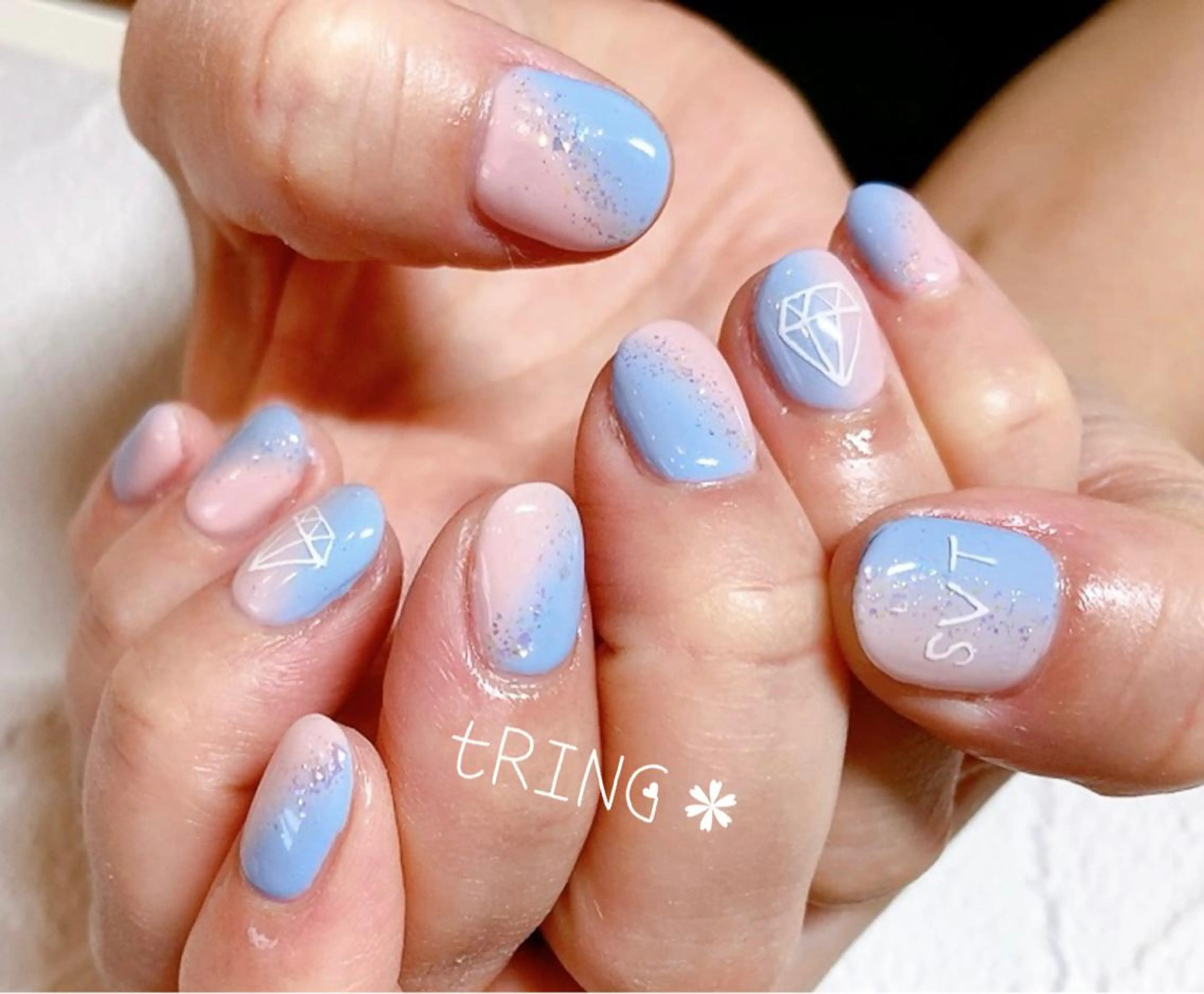 ネイル ハンドネイル tRING＊ しいの木台のネイルデザイン