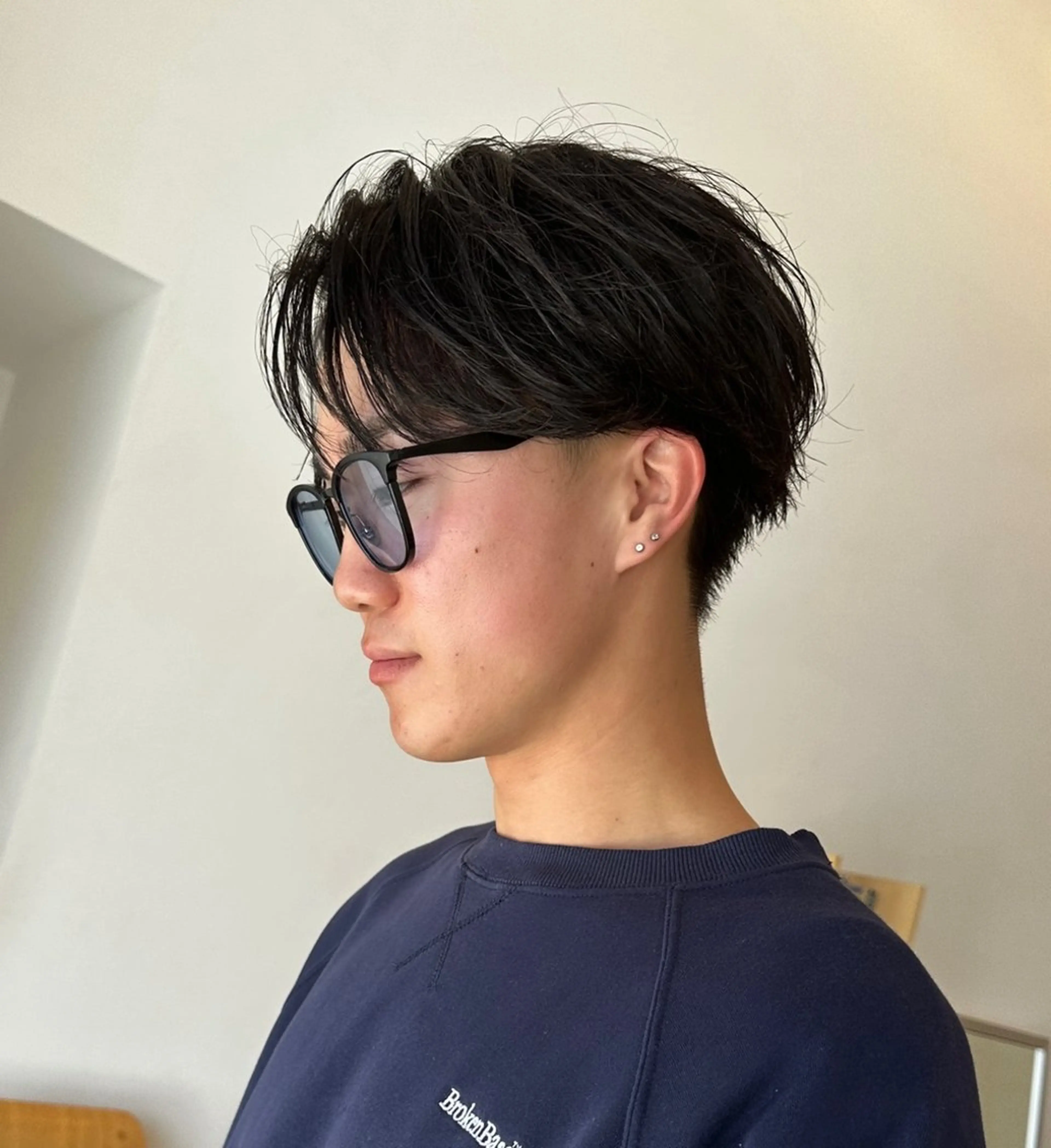 メンズ センターパート KEYMAN KOSEIのヘアスタイル