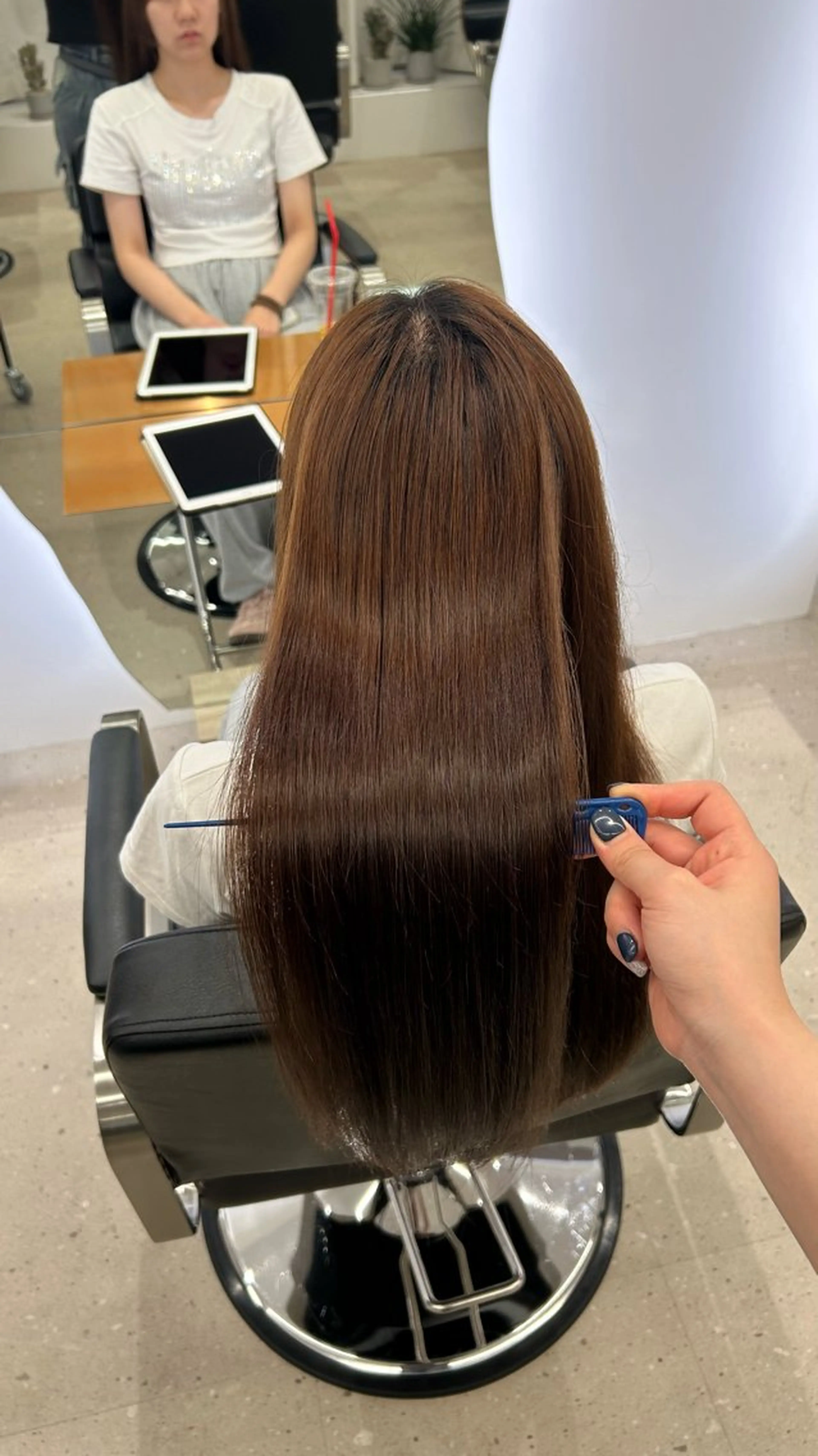 ロング トリートメント 縮毛矯正 髪質改善／艶髪／ タカハシ セリナのヘアスタイル