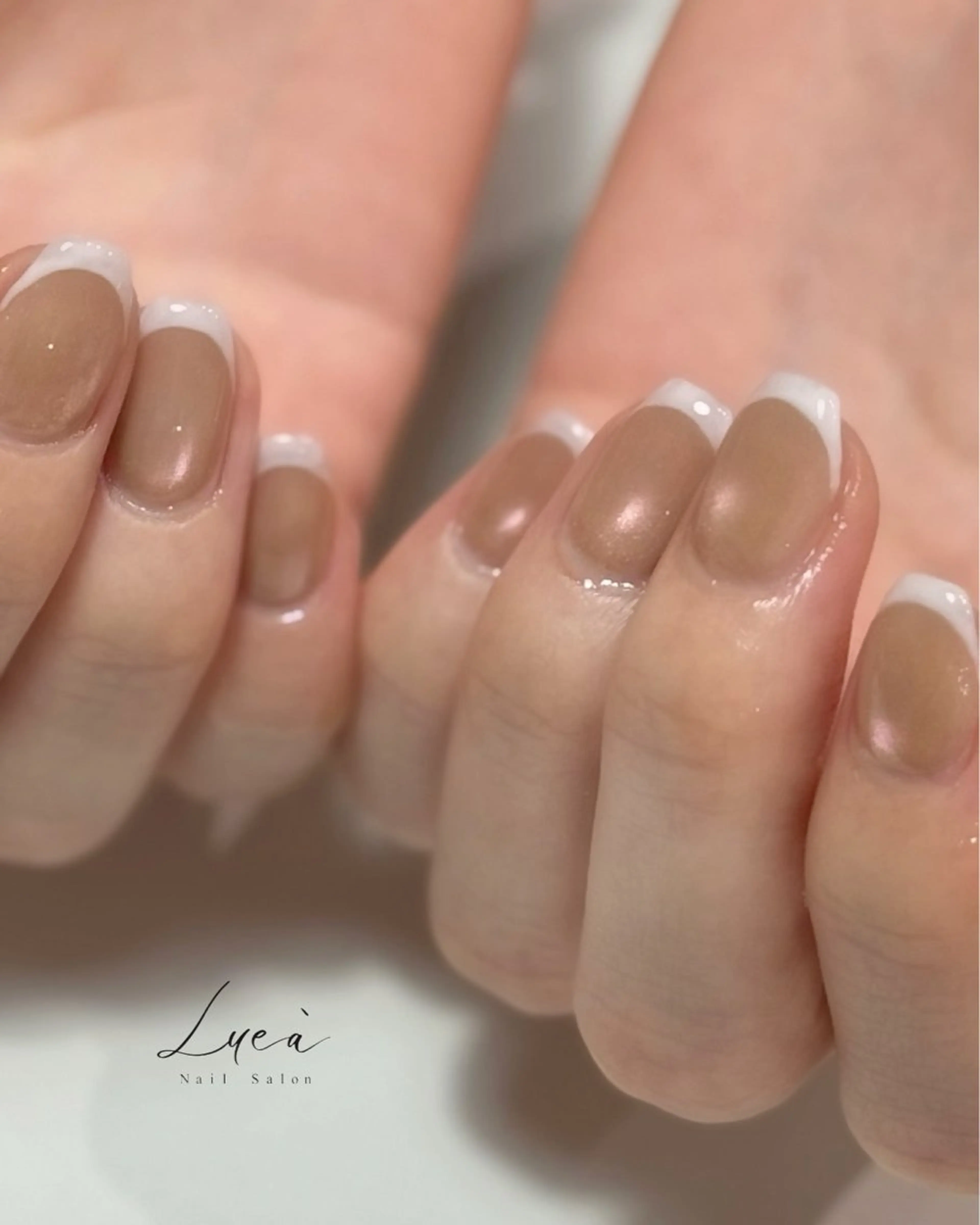 ネイル ホワイト ハンドネイル Lueà Nail Salon所属・𝐋𝐮𝐞𝐚 kanako🕊のネイルデザイン