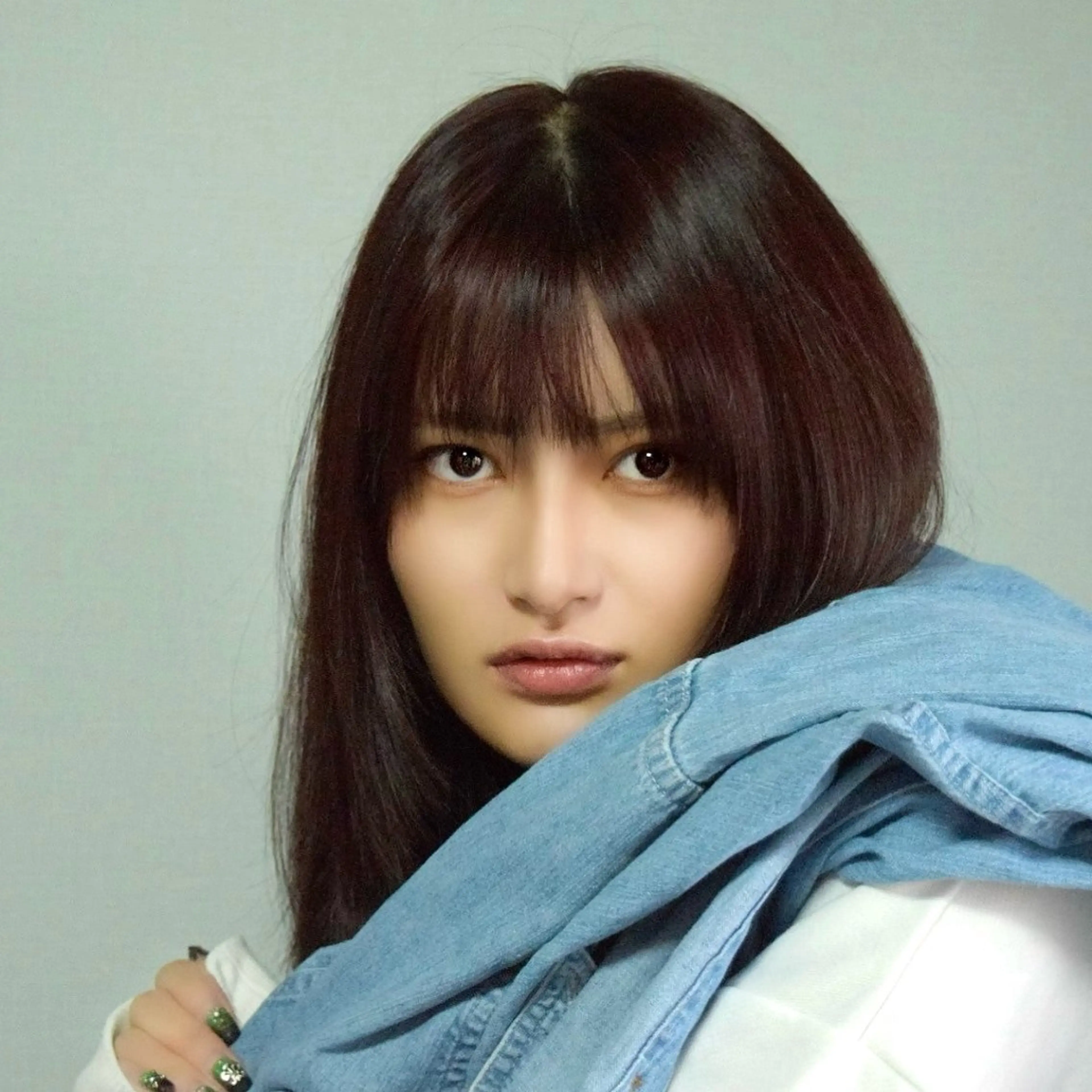 セミロング 池田 優那のヘアスタイル