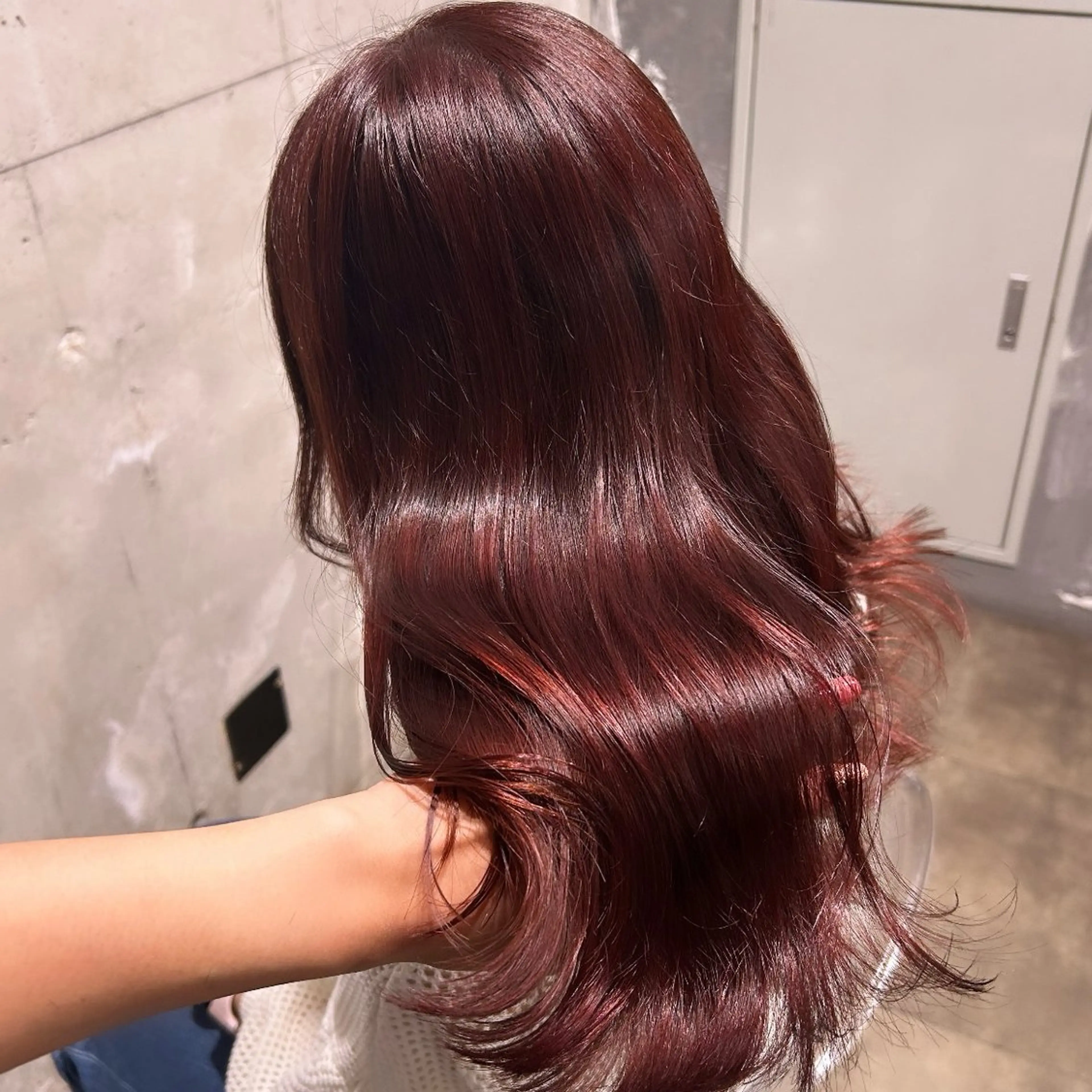 セミロング IS所属・横浜美容室/透明感 カラー/レイヤーのヘアスタイル