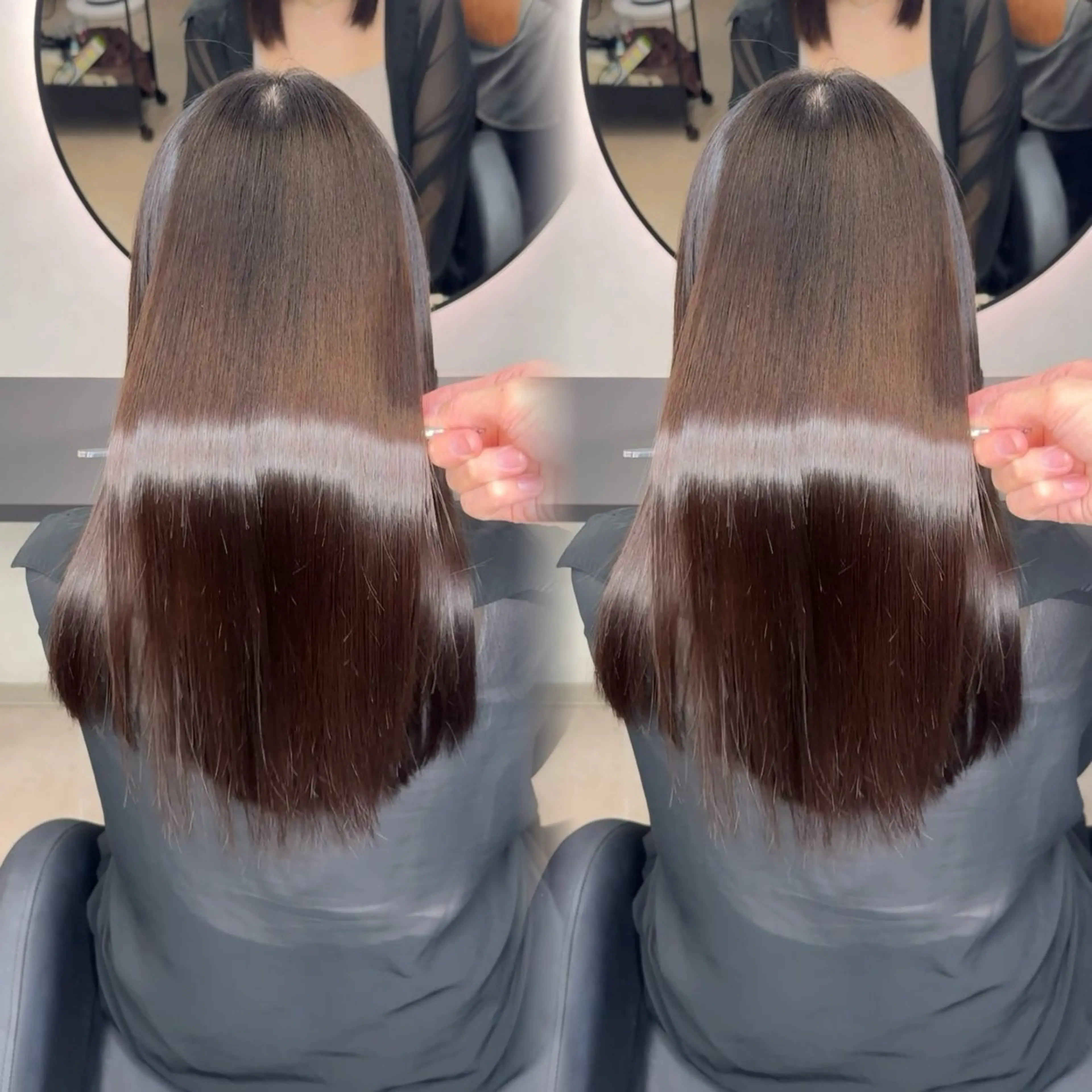 ロング カラー ヘアアレンジ ヘアカラー 縮毛矯正 トリートメント 新宿 /髪質改善/ 縮毛矯正/ヒュウガのヘアスタイル