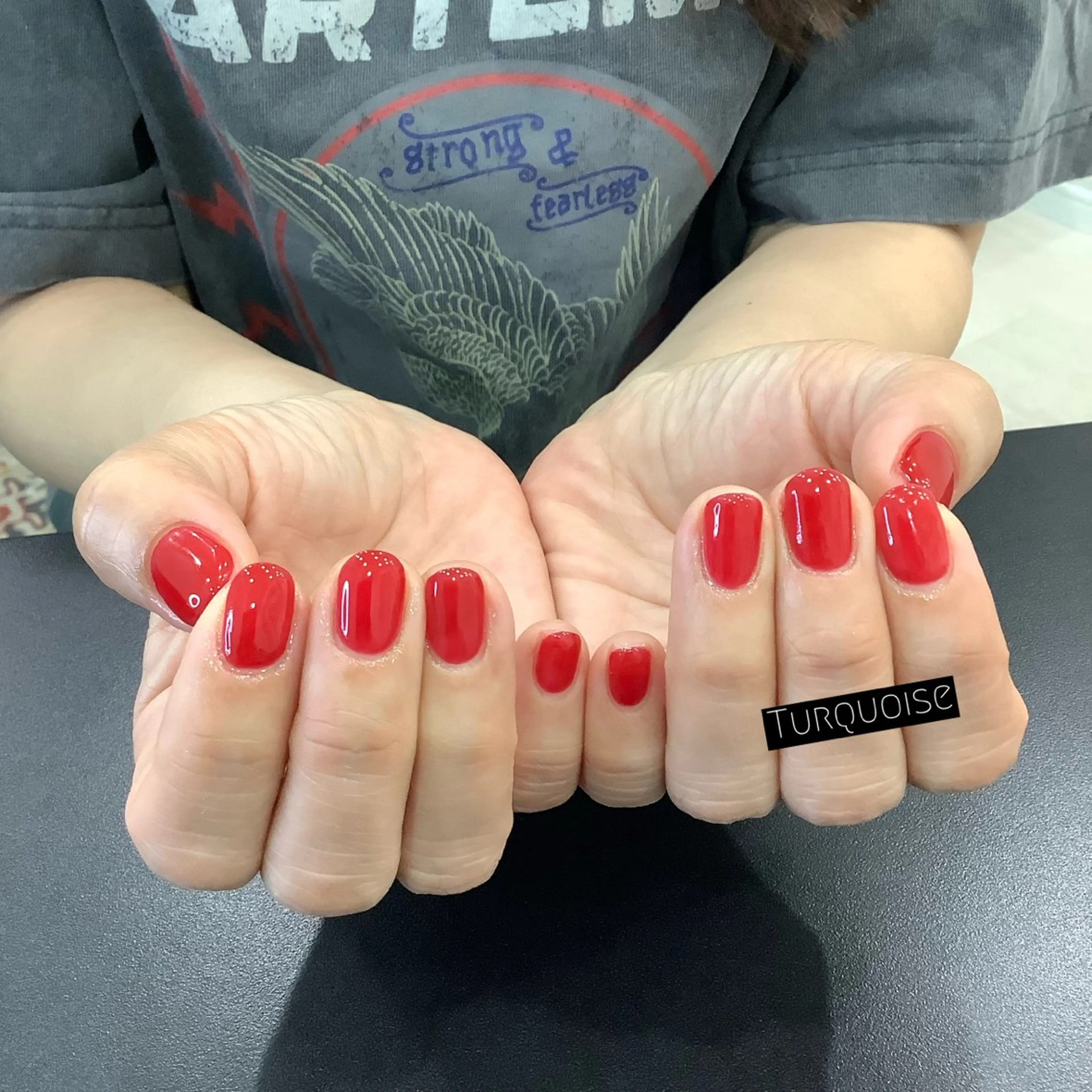 オフ込お試しワンカラー💅🏼(ショート)長持ちぷっくり仕上げワンポイントArtプレゼント🎁の写真