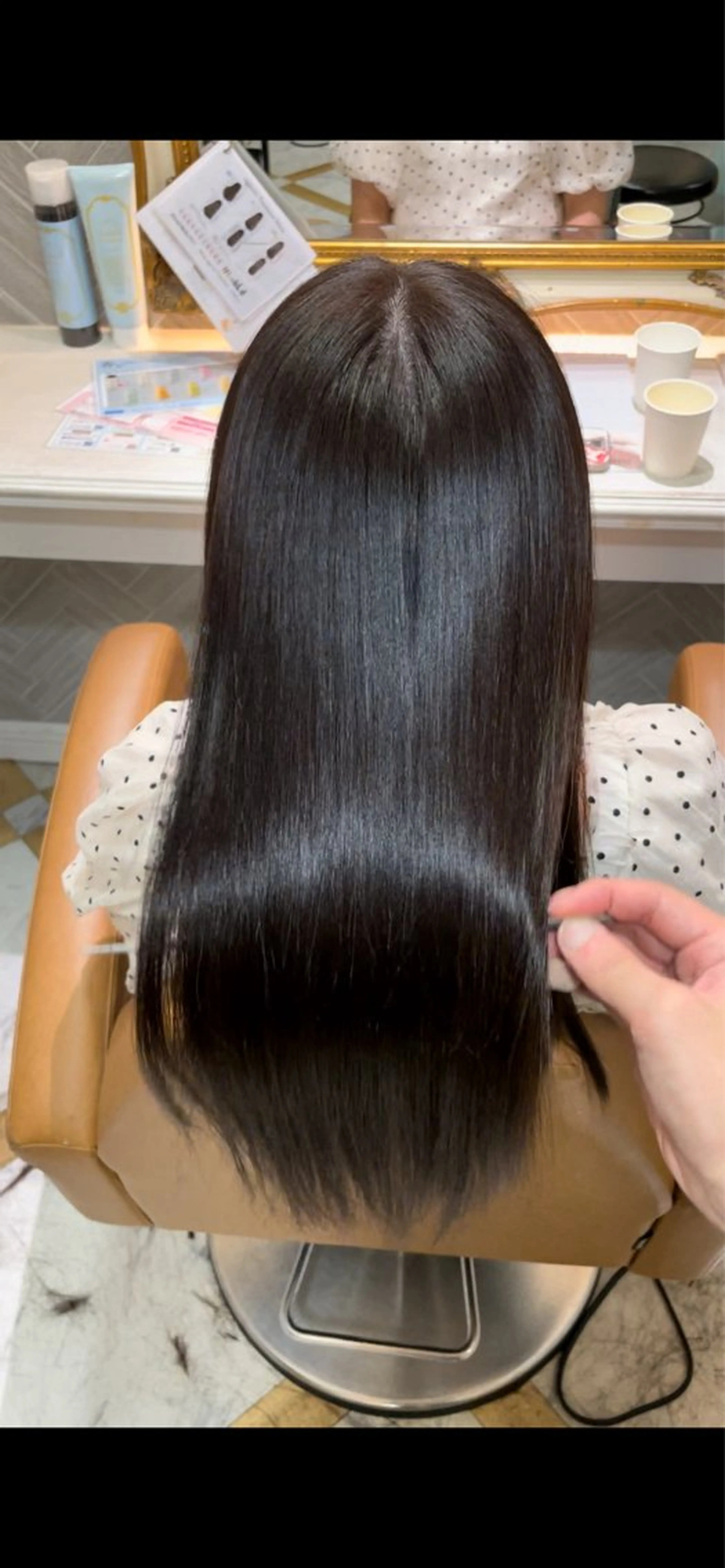 ロング 髪質改善 韓国風ヘア レイヤーカット ロング 縮毛矯正 カット ヘアカラー 縮毛矯正 トリートメント 美髪縮毛矯正🤍 髪質改善/Shinaのヘアスタイル