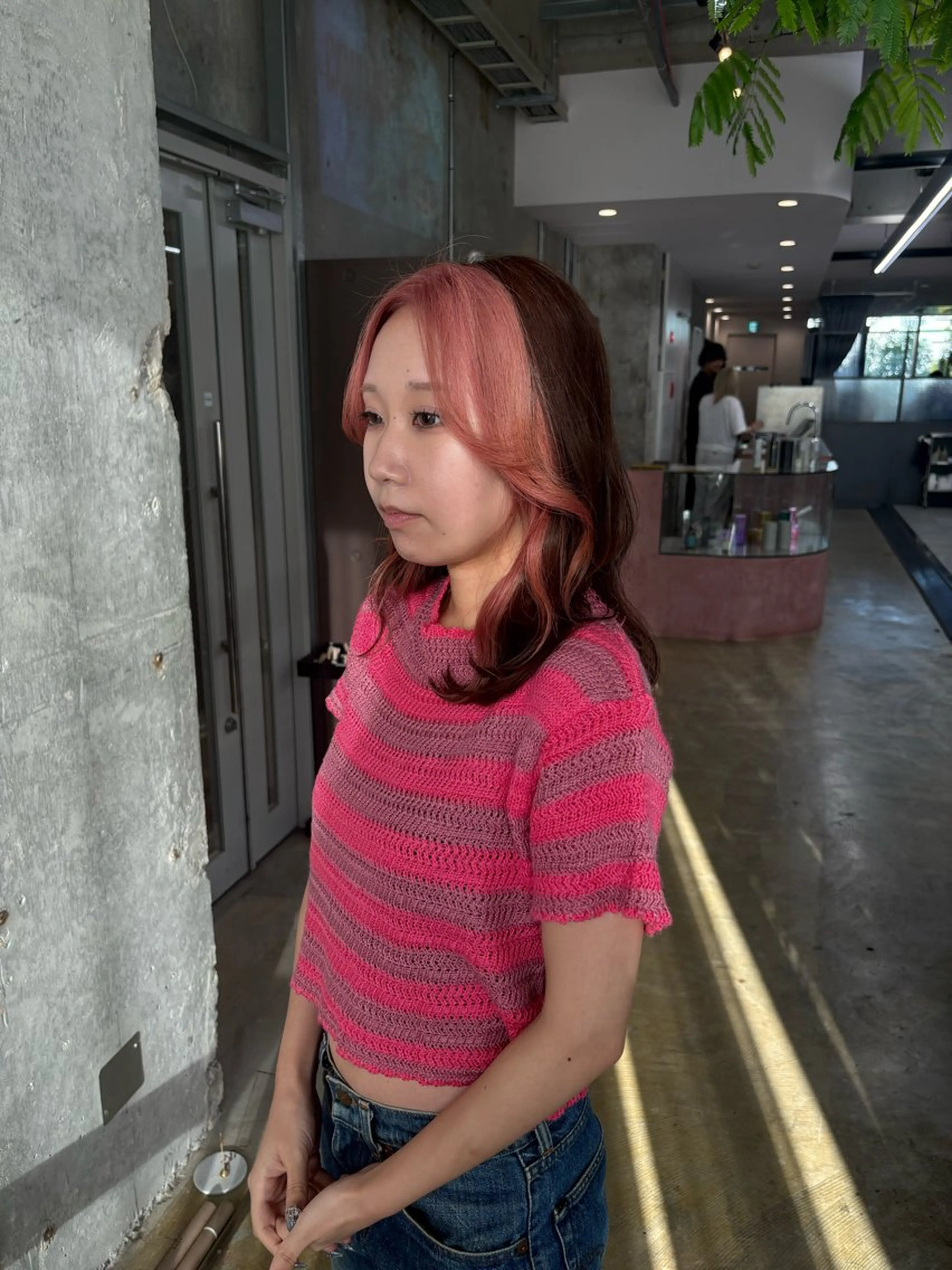 セミロング カット ヘアカラー トリートメント 鈴木瑛里／ブロンド ベージュ／男女のヘアスタイル