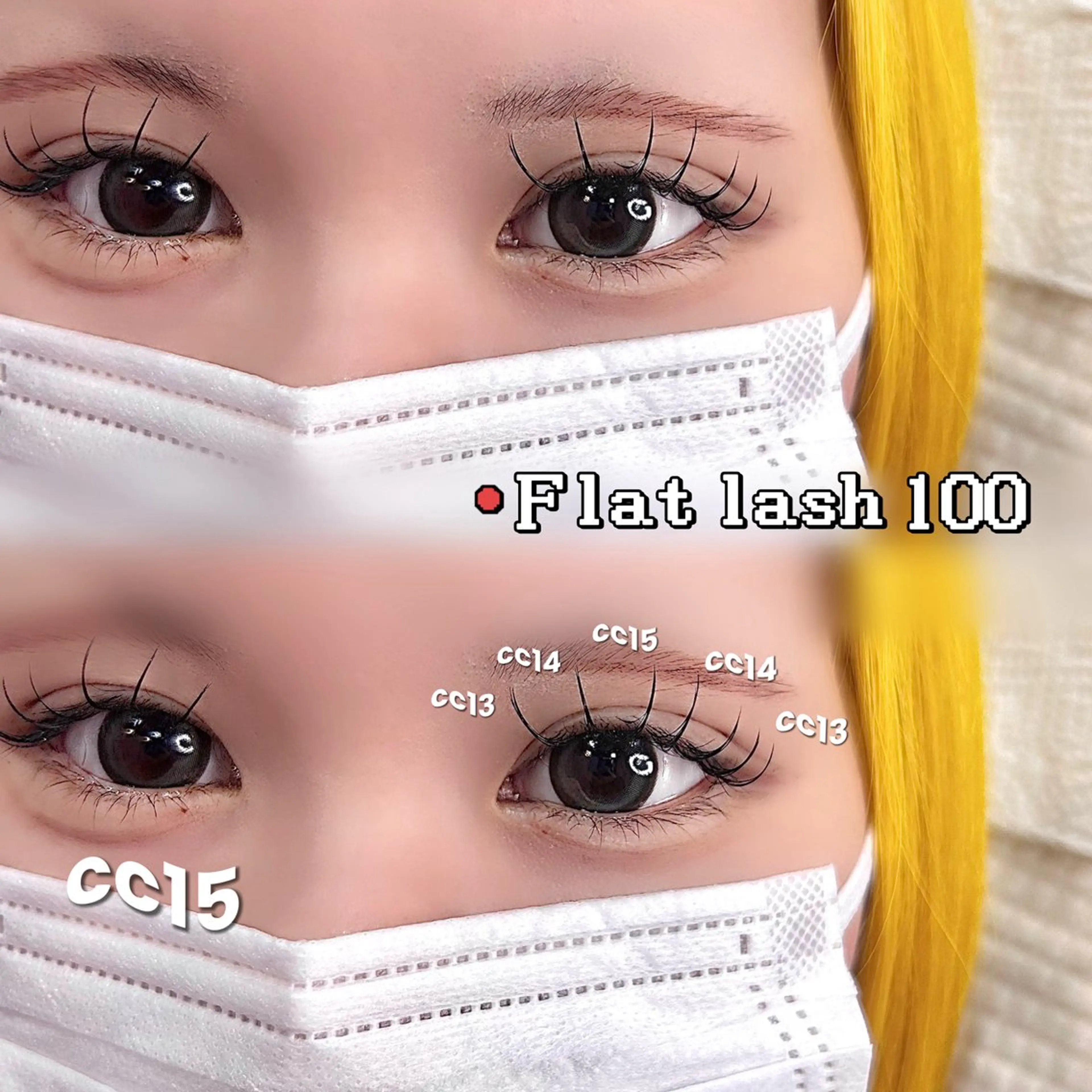 マツエク・マツパ フラットラッシュ ACT eyelash 仙台所属・wakaba / アイモデル募集中❤︎のマツエク・マツパデザイン