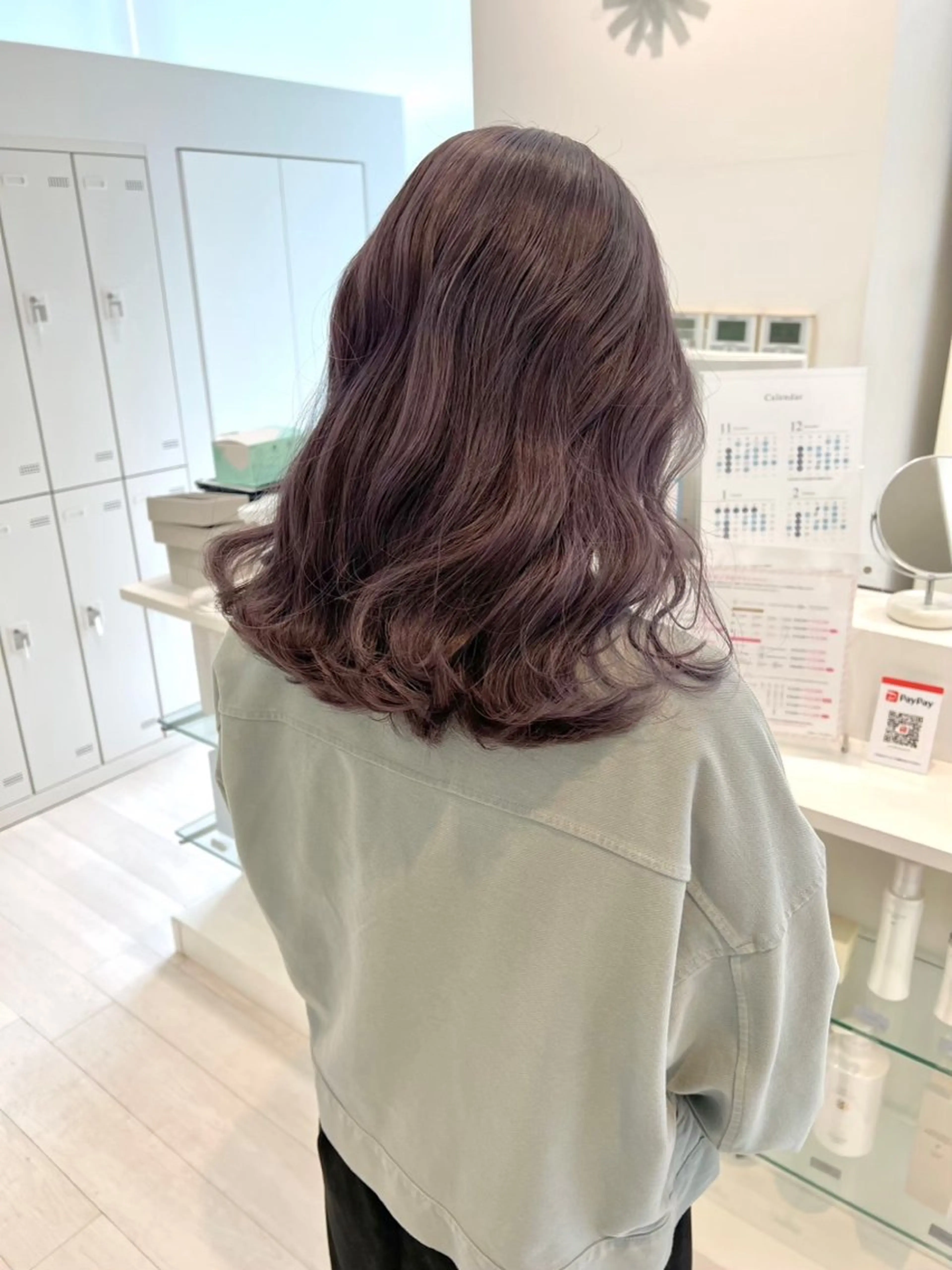 セミロング カラー ParveMix🍀 藤原愛未のヘアスタイル