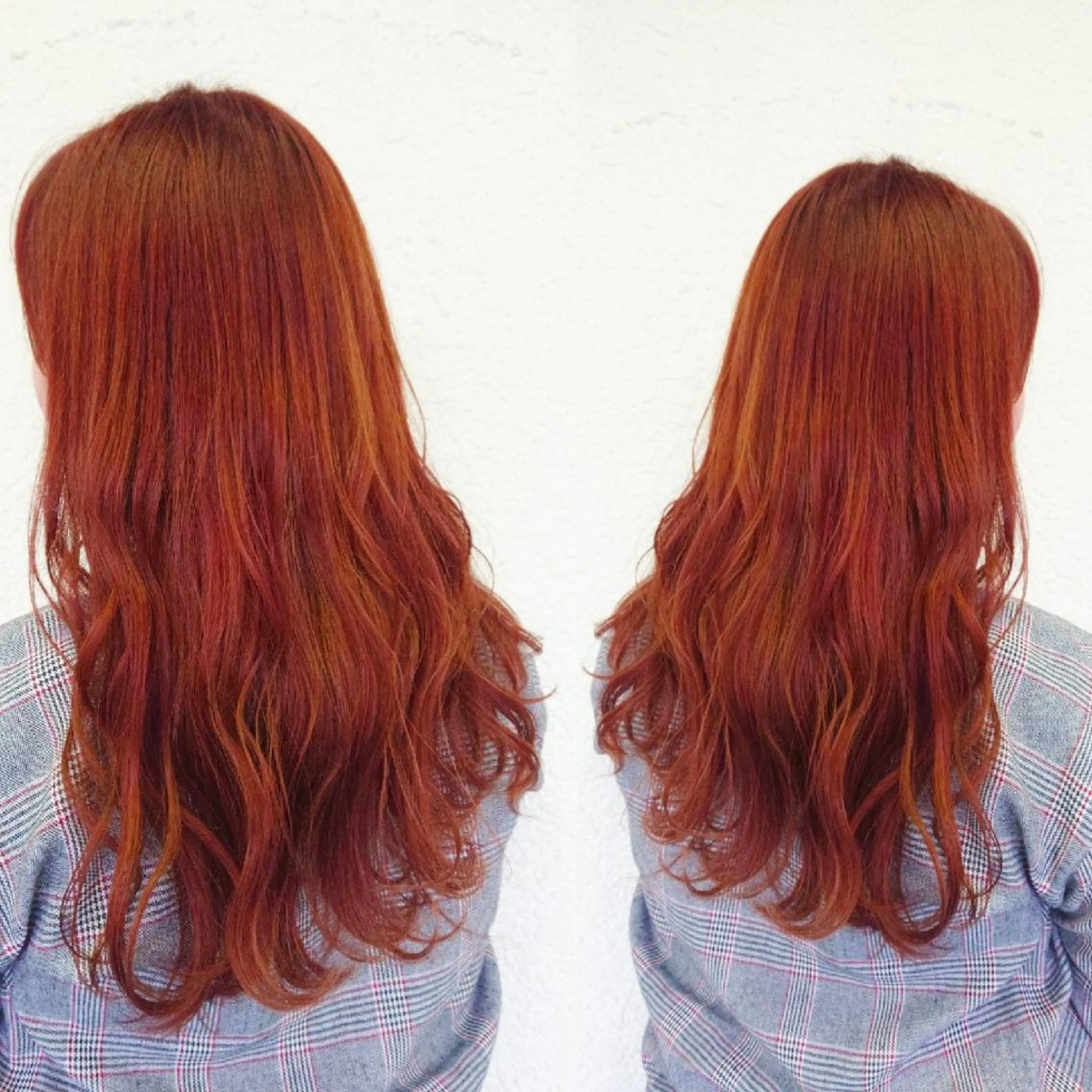 ロング カラー レッドカラー ACROあべの店所属・艶カラー/インナー /グラデ/大西小百合のヘアスタイル