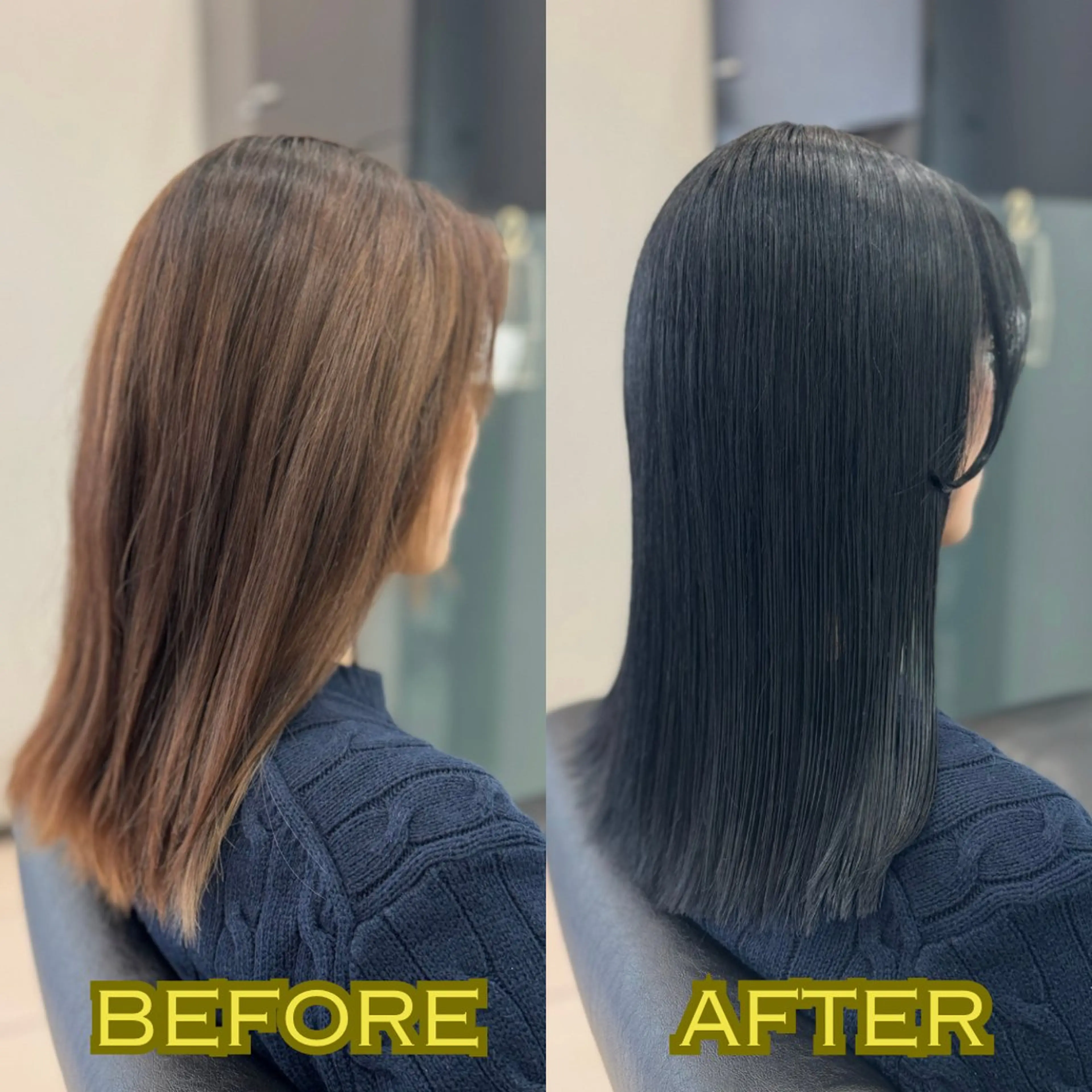 ミディアム カット ヘアカラー トリートメント YASU🍎CUT 赤系カラー/ヘアケアのヘアスタイル