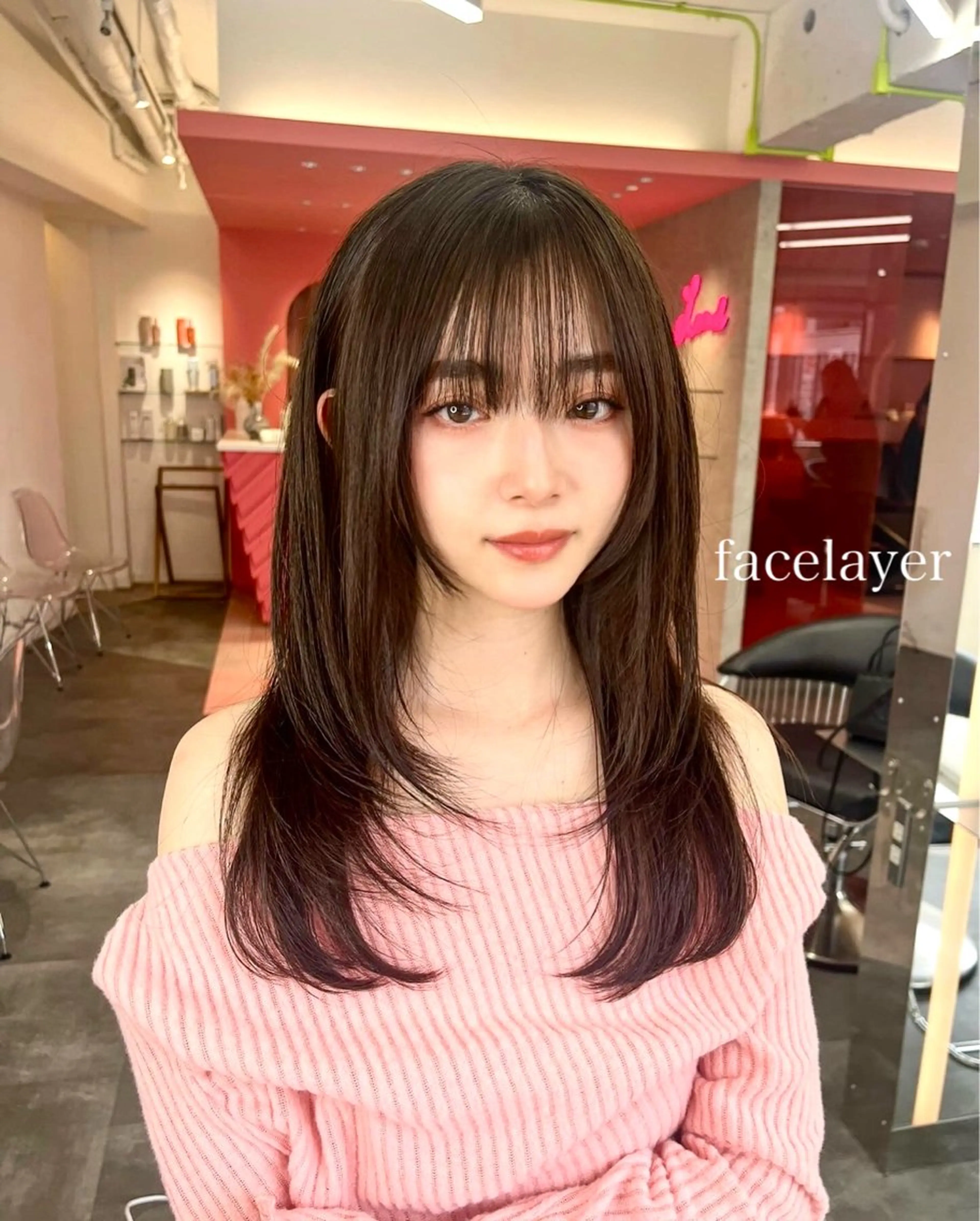 ミディアム 山崎/ボブ縮毛矯正 レイヤー髪質改善のヘアスタイル