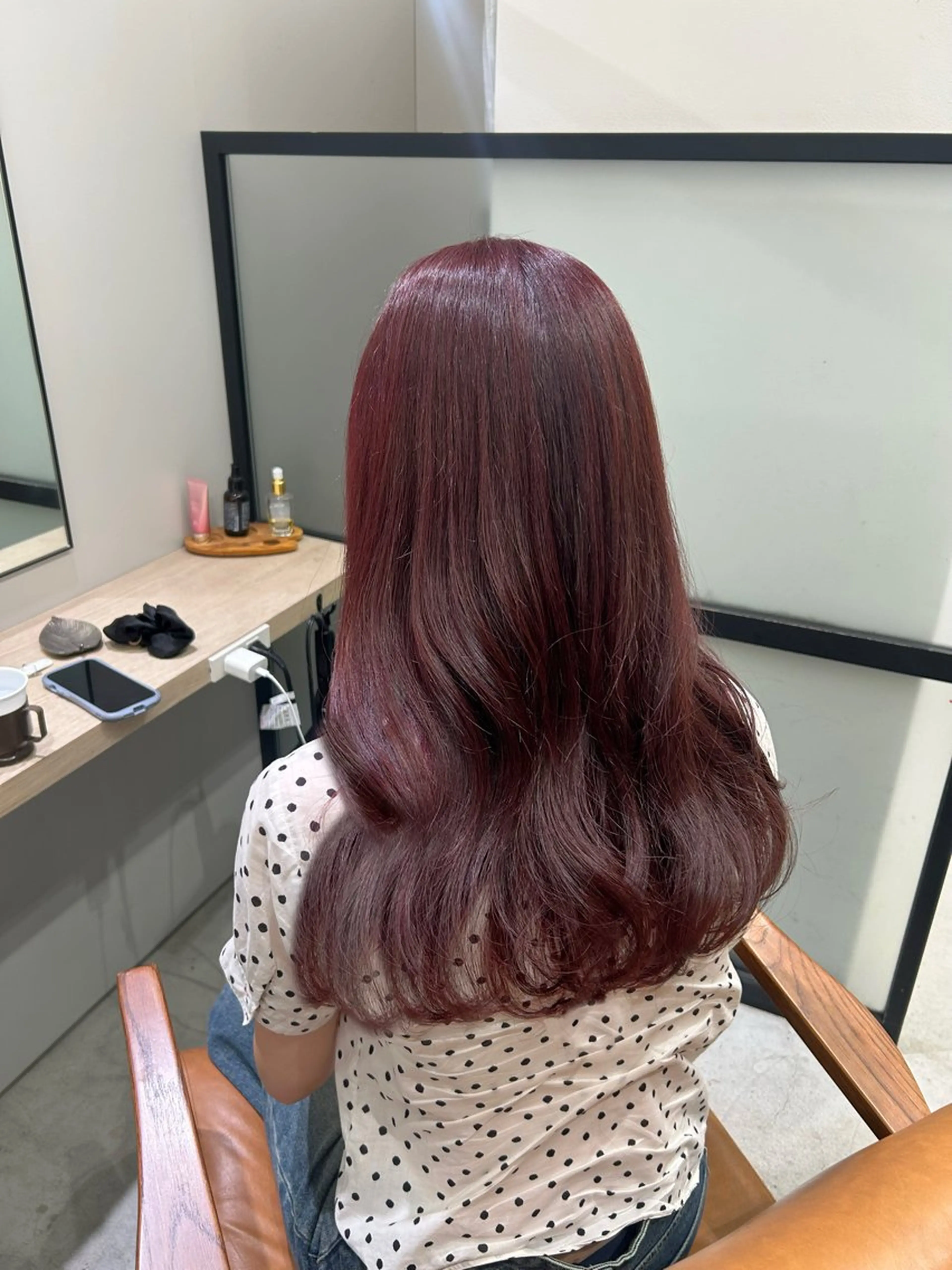 ロング カラー ヘアカラー トリートメント yoki.所属・しげ ゆりか/透明感 カラー/顔周りカットのヘアスタイル