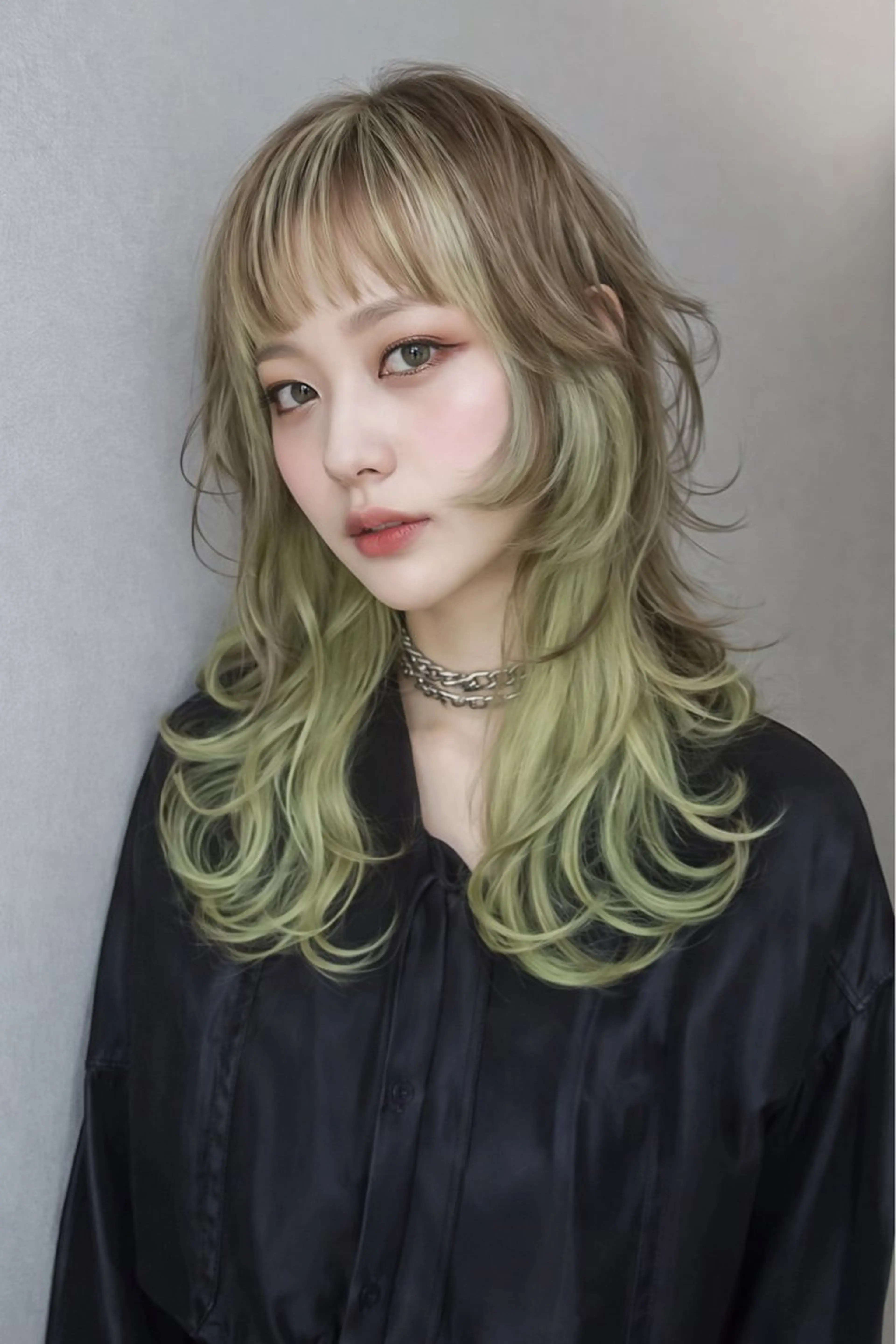 ミディアム Telasu所属・gata gataのヘアスタイル