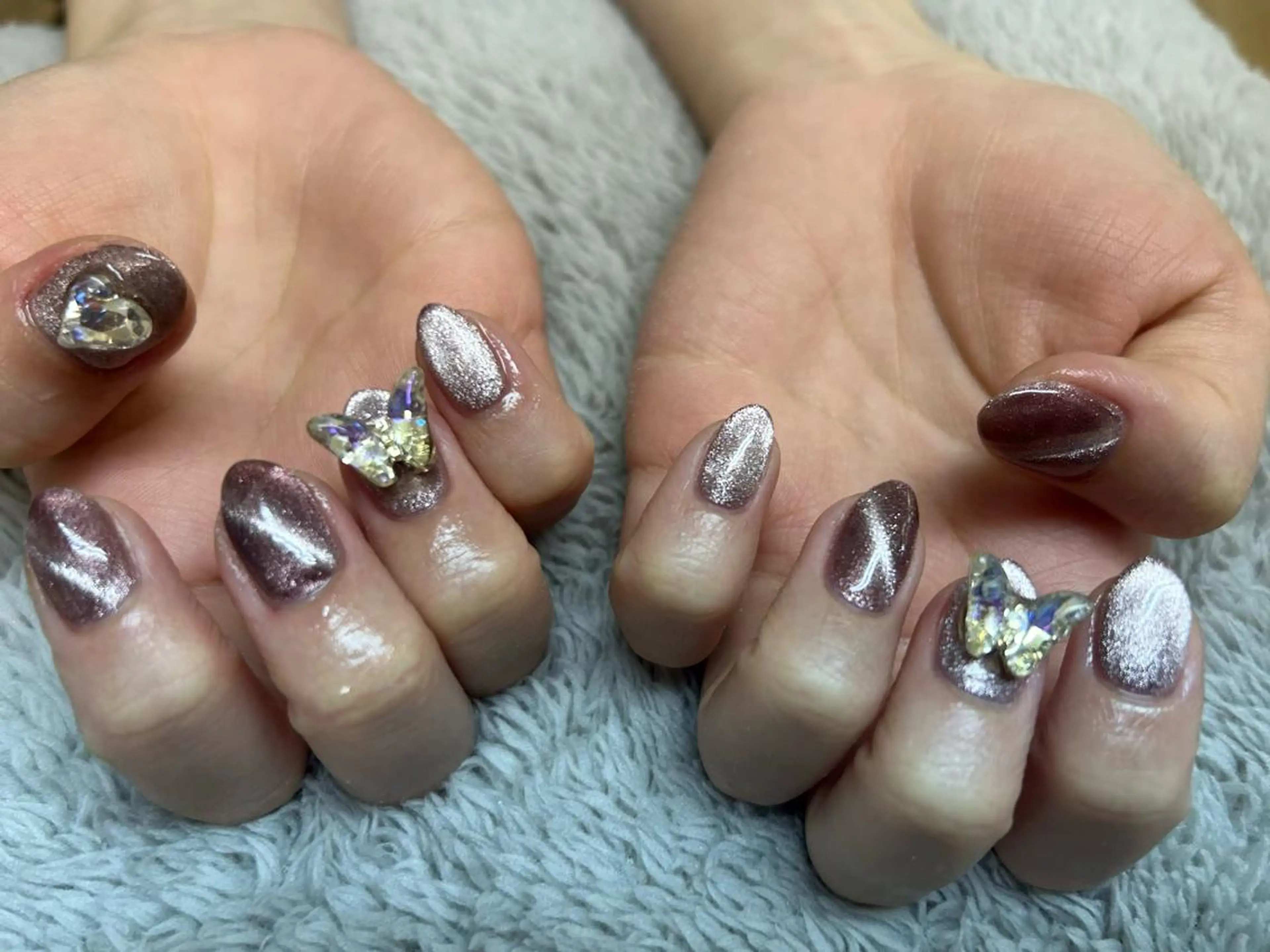 ネイル アートネイル 成人式 フットネイル フレンチネイル ガラスフレンチ brilliant s.kのネイルデザイン