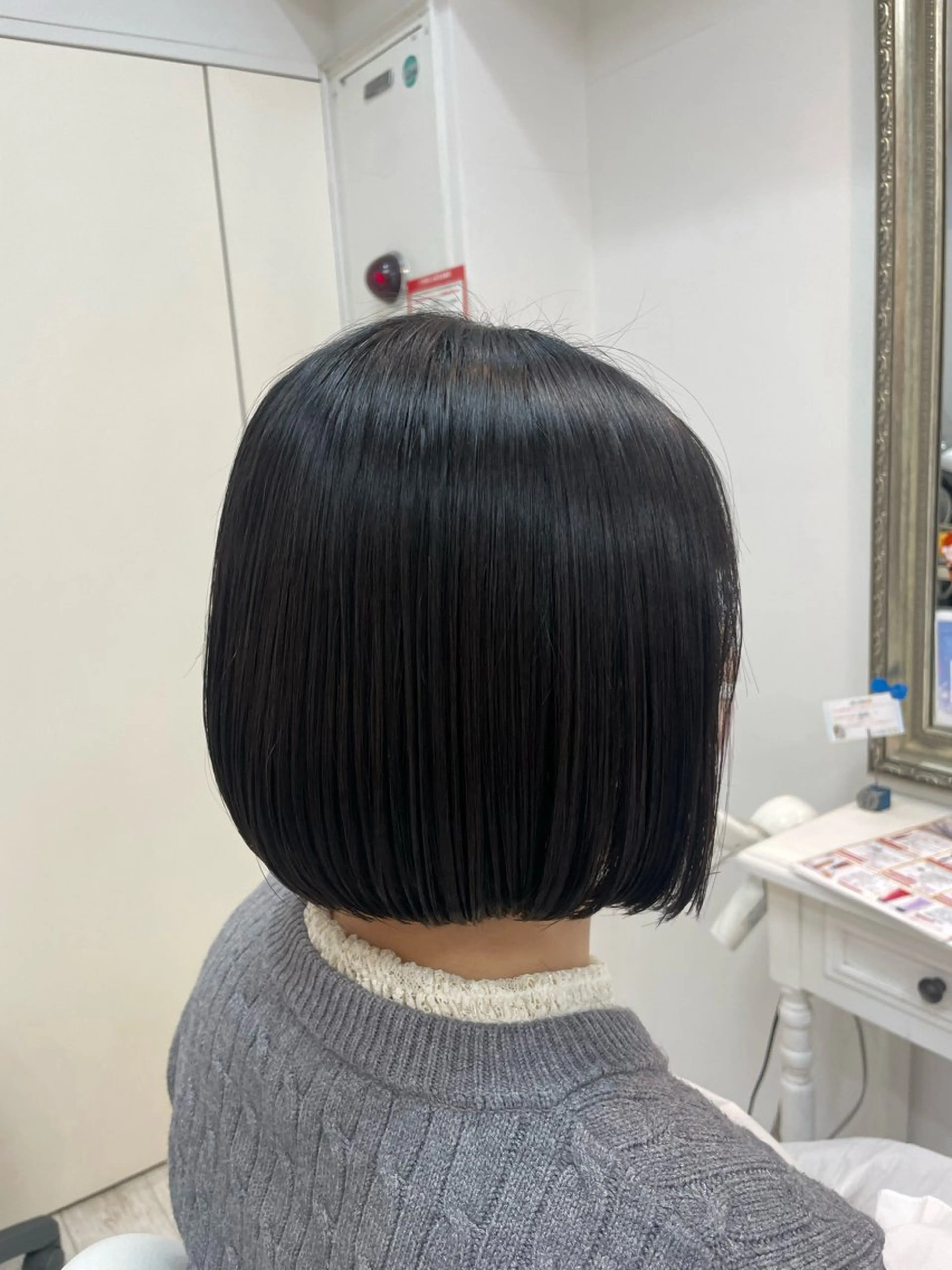 ショート 前下がりボブ ボブ カット 新籾 尚哉のヘアスタイル